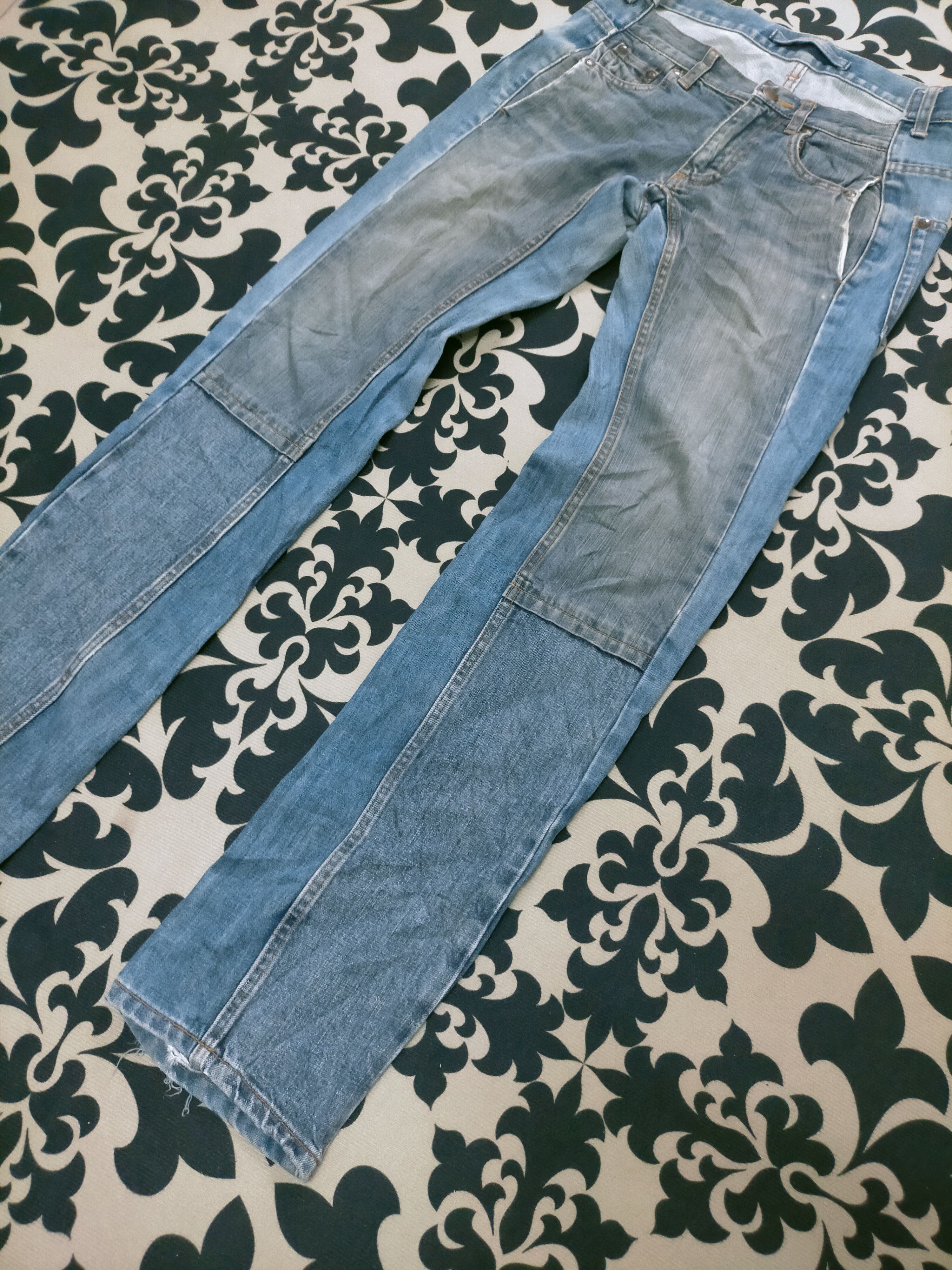 Maison MIHARA YASUHIRO 🔥 Rare 🔥 Vintage Miharayasuhiro Reconstructed Double Denim Size US 29 - 5 Thumbnail