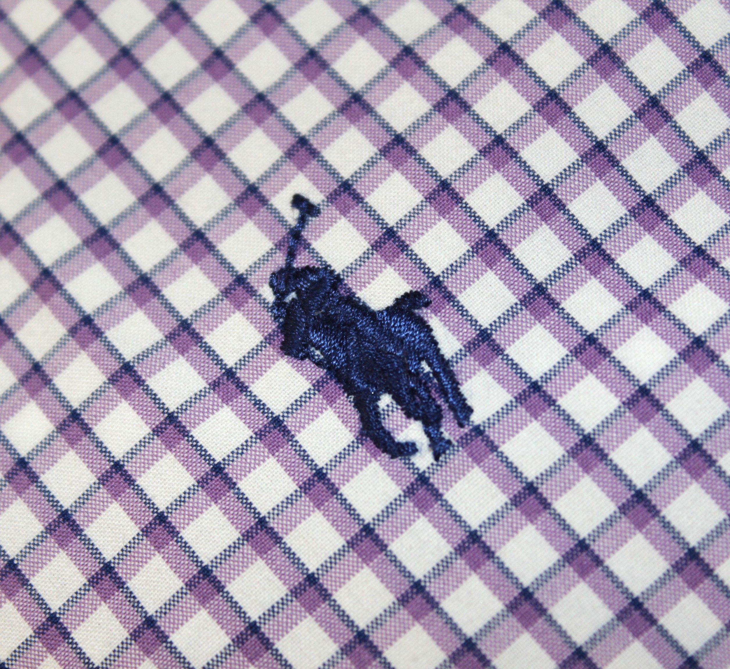 Polo Ralph Lauren RALPH LAUREN Long Sleeve Purple Check Shirt Size 2XL Size US XXL / EU 58 / 5 - 1 Thumbnail
