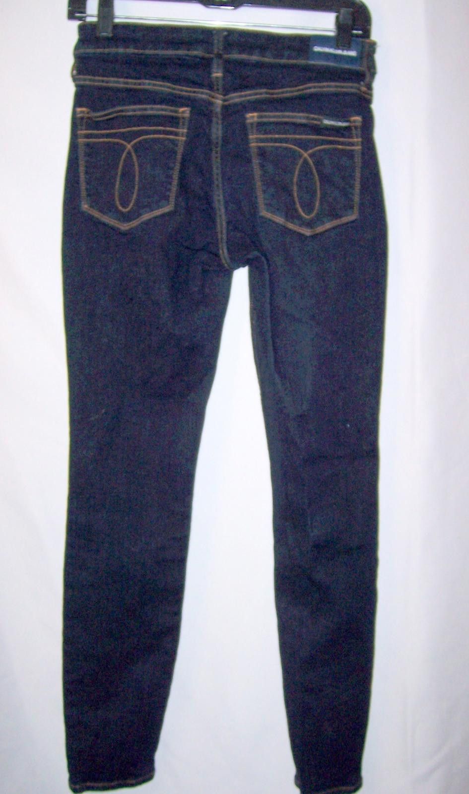 Calvin Klein Calvin Klein Women's Mid Rise Skinny Fit Jeans-Dark Wash-27" Size 27" / US 4 / IT 40 - 6 Thumbnail