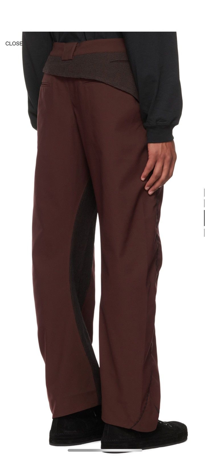 XLIM XLIM Burgundy EP.2 03 Trousers Size US 32 / EU 48 - 10 Thumbnail
