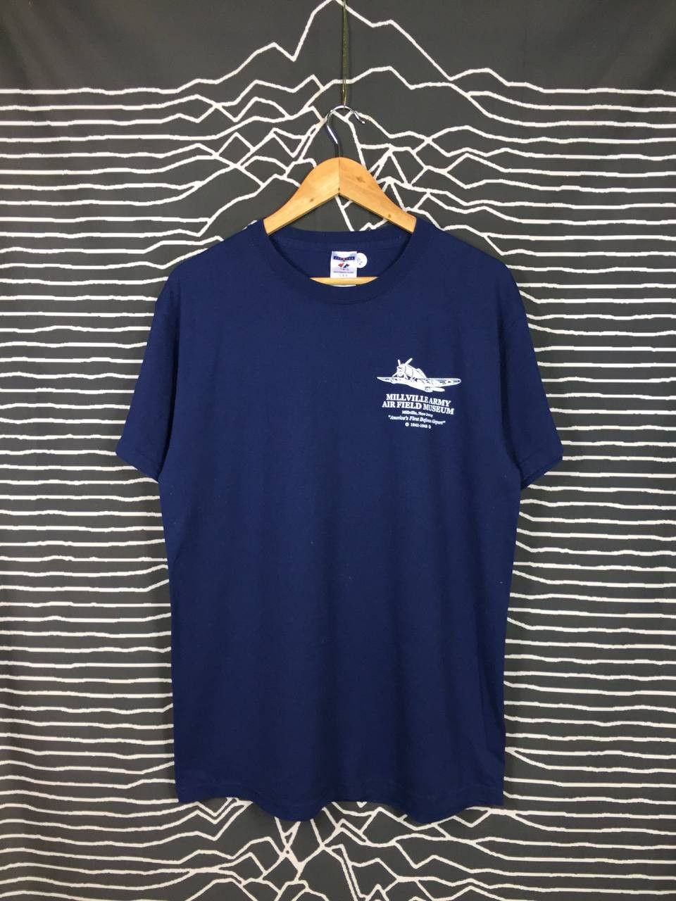 Jerzees × Vintage Vtg 50/50 Jerzees Millville Army Air Field Museum Tee Size US L / EU 52-54 / 3 - 4 Thumbnail