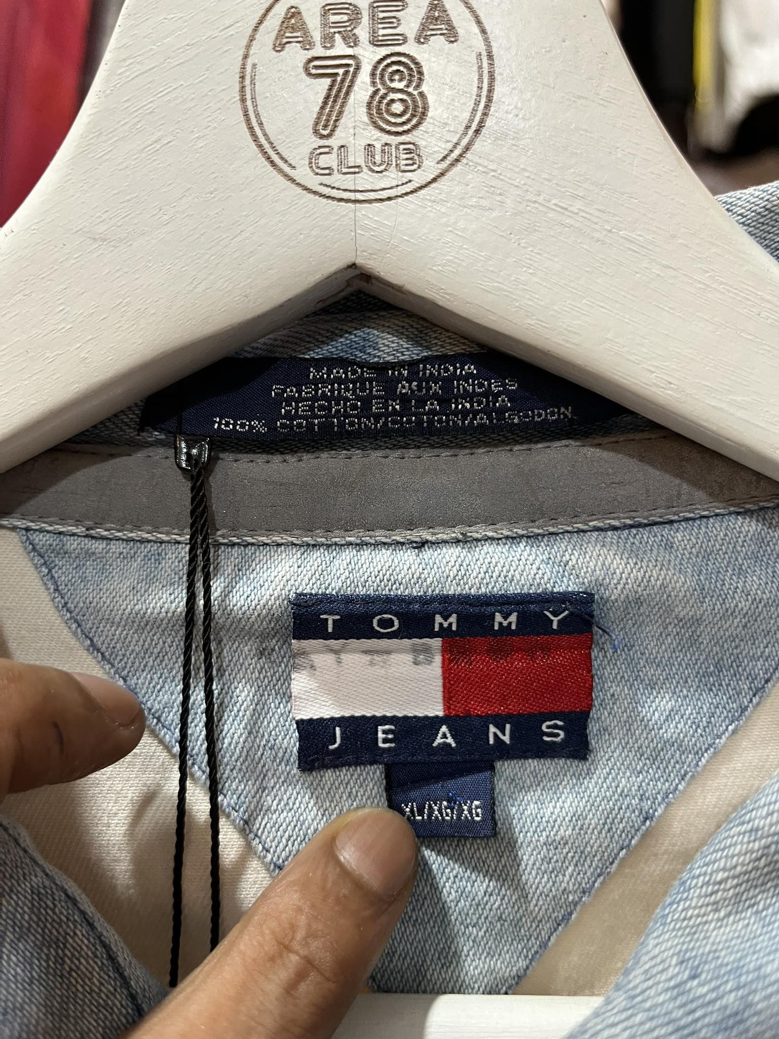 Tommy Hilfiger Rare! Tommy Jeans USA Mega Flag Shirt 90s Size US XL / EU 56 / 4 - 5 Thumbnail