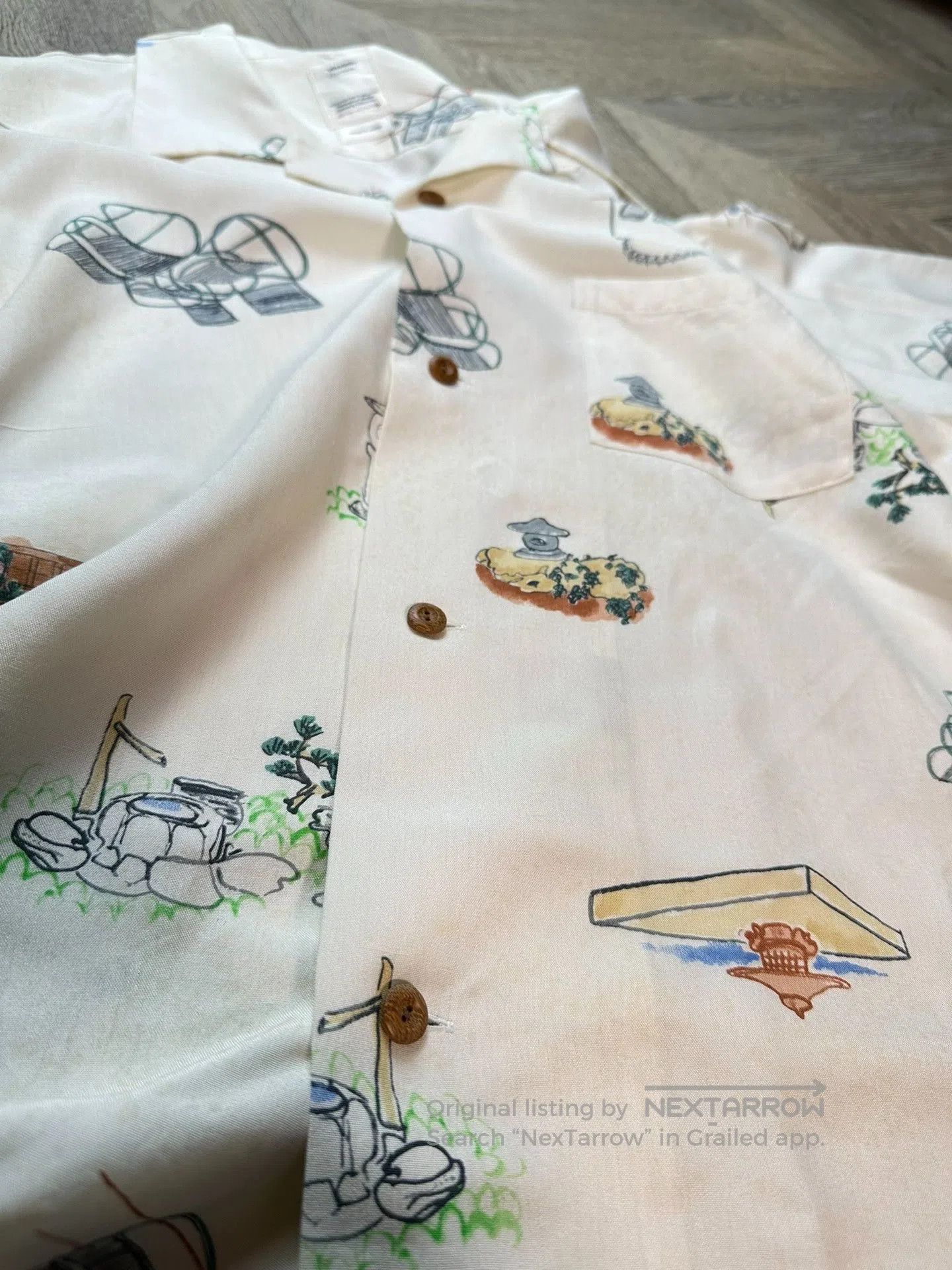 Visvim visvim short sleeve garden silk shirt. Size US S / EU 44-46 / 1 - 2 Thumbnail