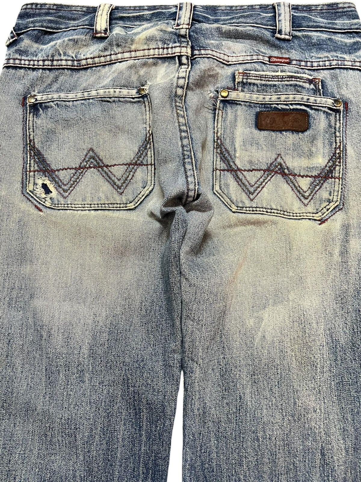 Wrangler Vintage Wrangler Faded Grunge Distressed Denim Size US 33 - 6 Thumbnail