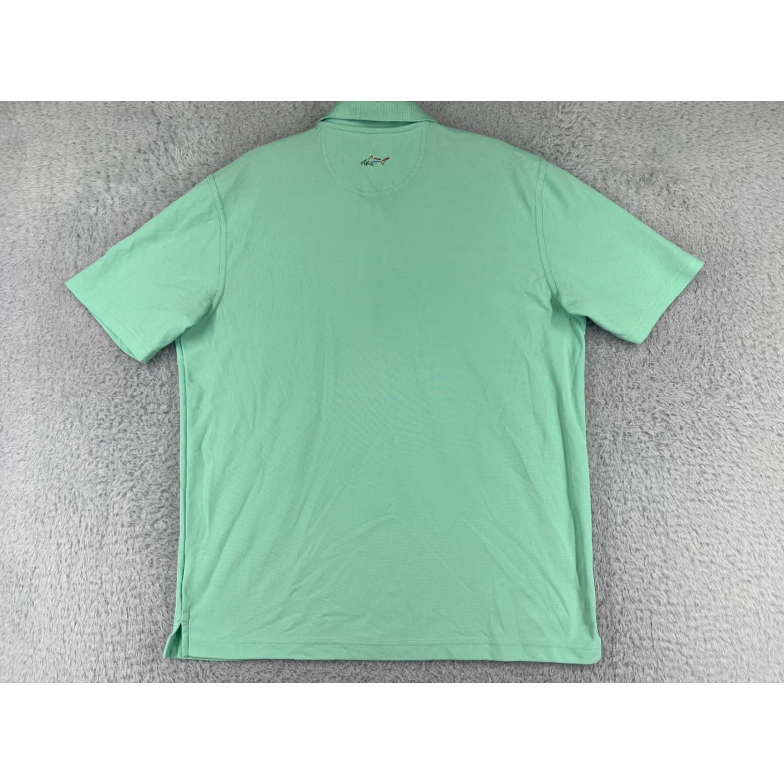 Vintage Greg Norman Polo Shirt Men Large Green Golf Polo Shirt Mens Regular Green Greg Norman Play Dry Shark Golf Short Sleeve Polyester Polo Shirt Size US L / EU 52-54 / 3 - 2 Thumbnail