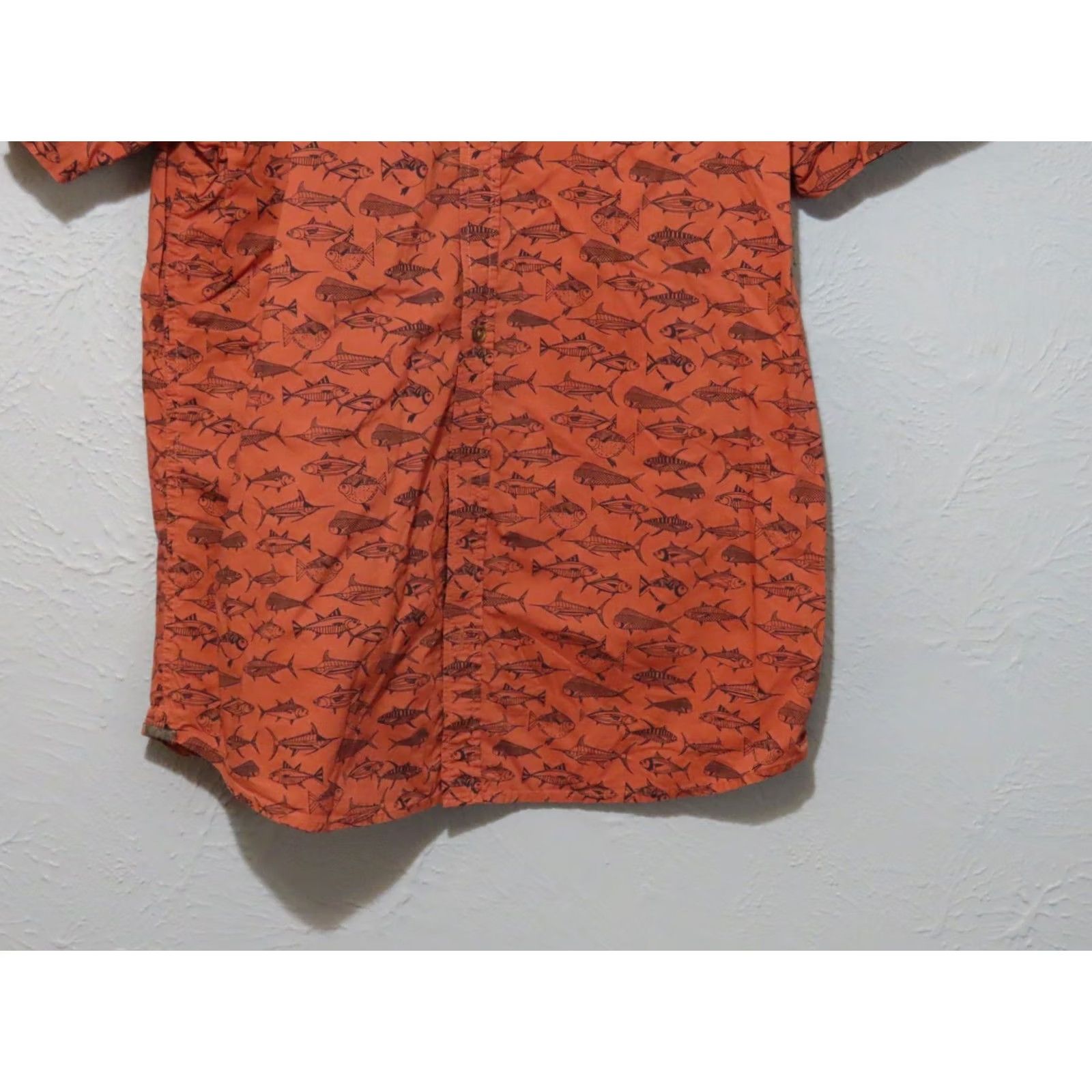 O'Neill Jack O'Neill Button-Up Short Sleeve Shirt Men's XL Brown Hawaiian Casual Shirt Fish Graphic Ocean All Over Size US XL / EU 56 / 4 - 2 Thumbnail