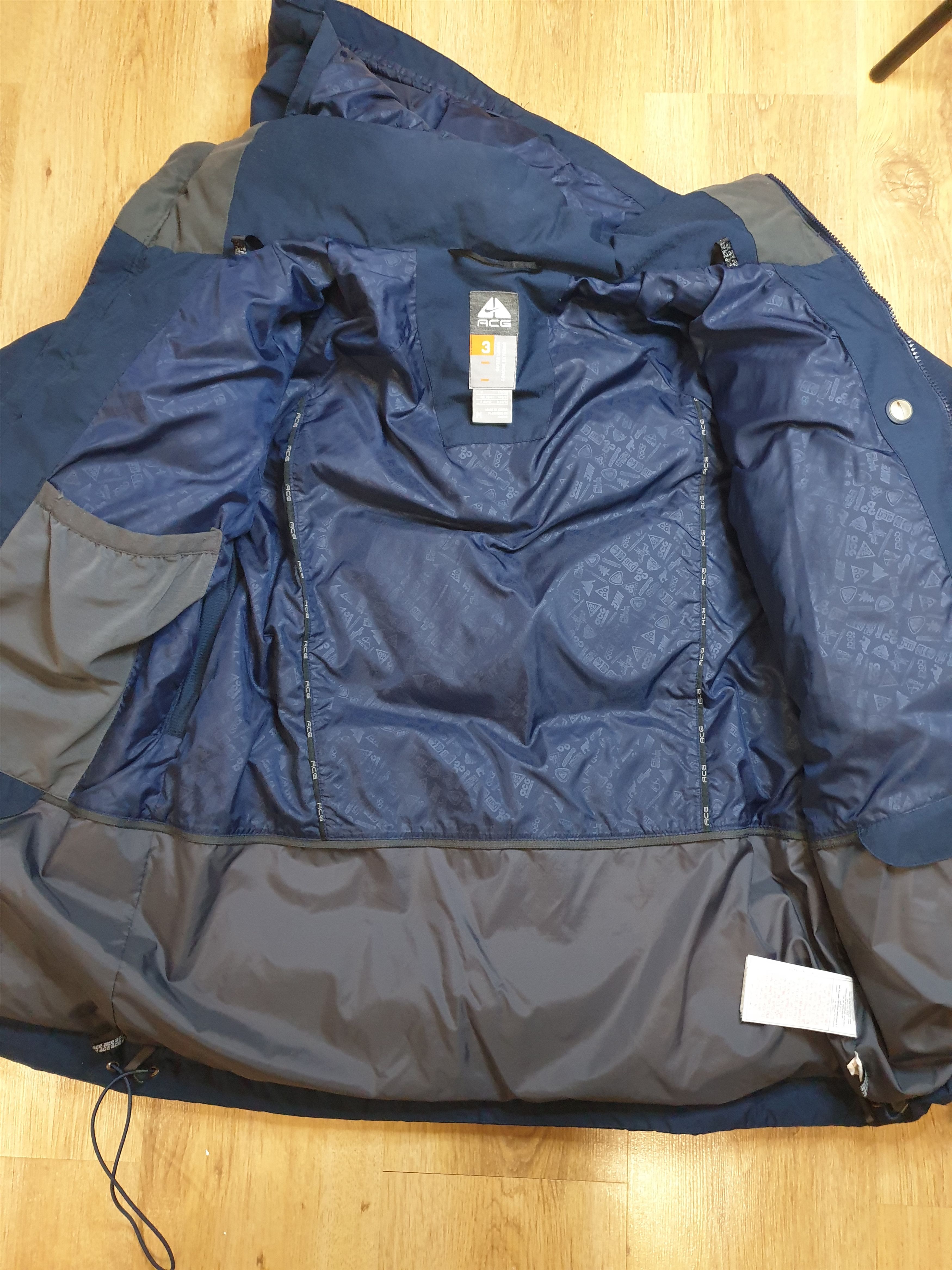 Nike × Nike ACG × Vintage Vintage Nike Acg Mindnight Navy 650 Down puffer jacket 00s Size US L / EU 52-54 / 3 - 5 Thumbnail