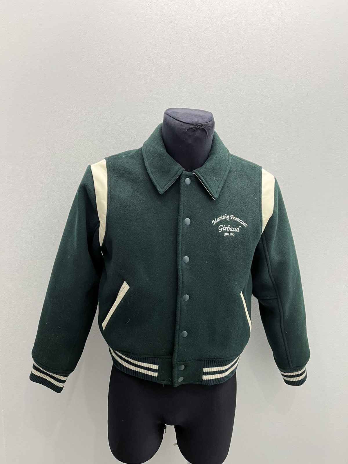 Marithe + Francois Girbaud Marithe + Francois Girbaud Wool Leather Varisty Jacket Size US S / EU 44-46 / 1 - 1 Thumbnail