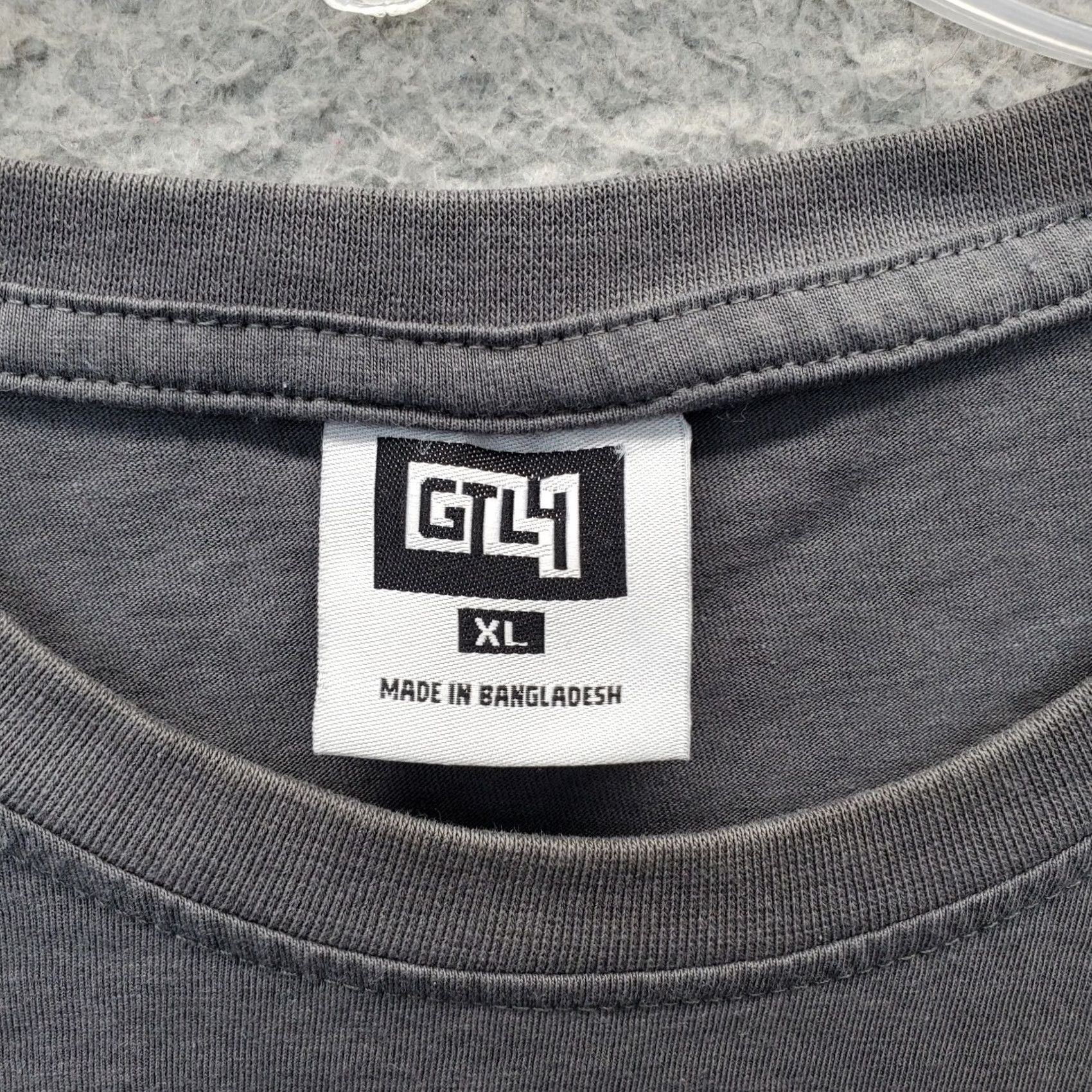Vintage GTLY Pullover T-Shirt: Mens Size XL, Gray Graphic Print, Short Sleeve, Crew Neck, Cotton, Breathable, Logo, Outdoor, XX23 Size US XL / EU 56 / 4 - 6 Thumbnail