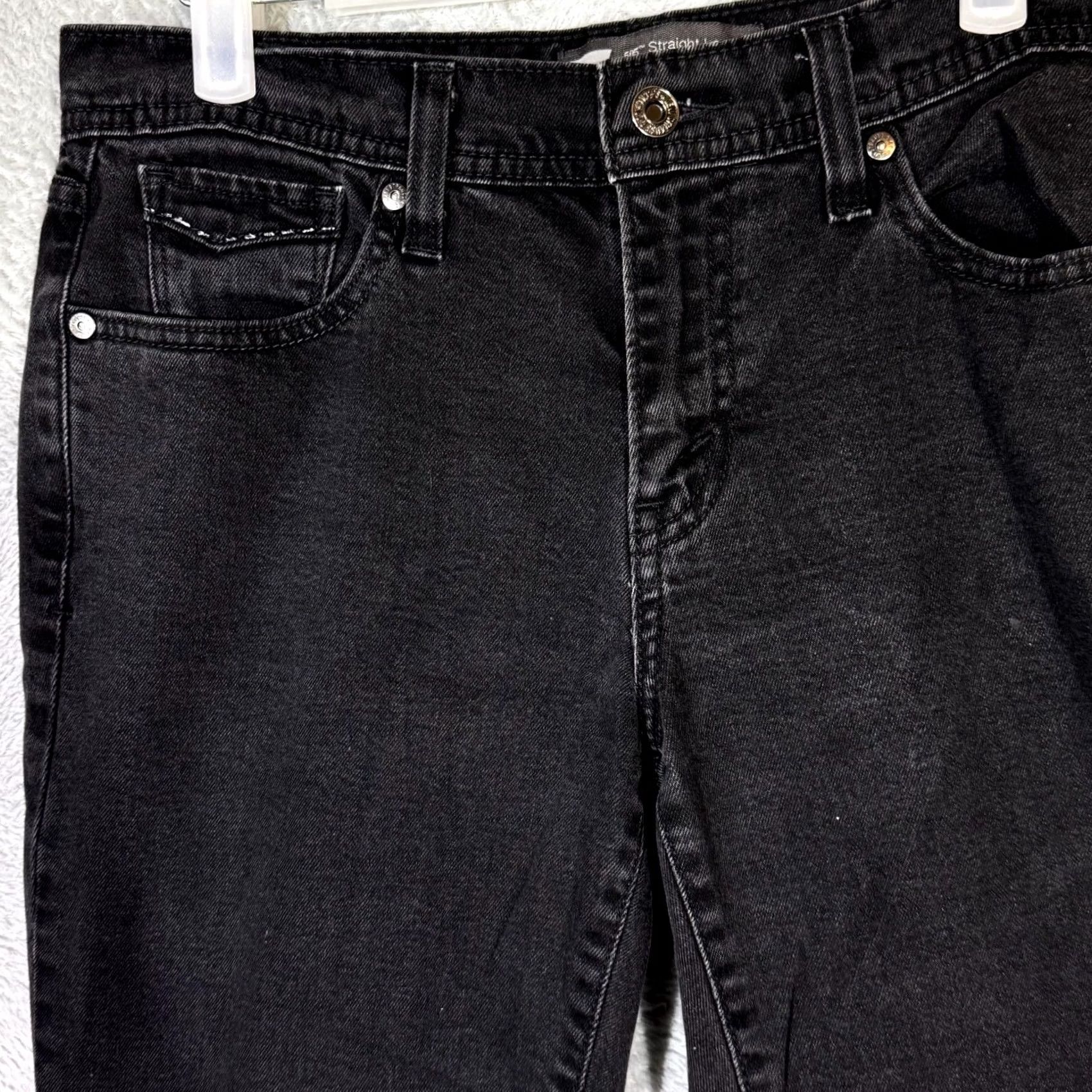 Levi's VINTAGE Levi’s 505 Women’s Jeans Black Denim Dark Wash Mid Rise Straight Leg Jeans Womens 18 Black Denim Dark Wash Mid Rise Straight Leg Size 40" / US 18 - 3 Thumbnail