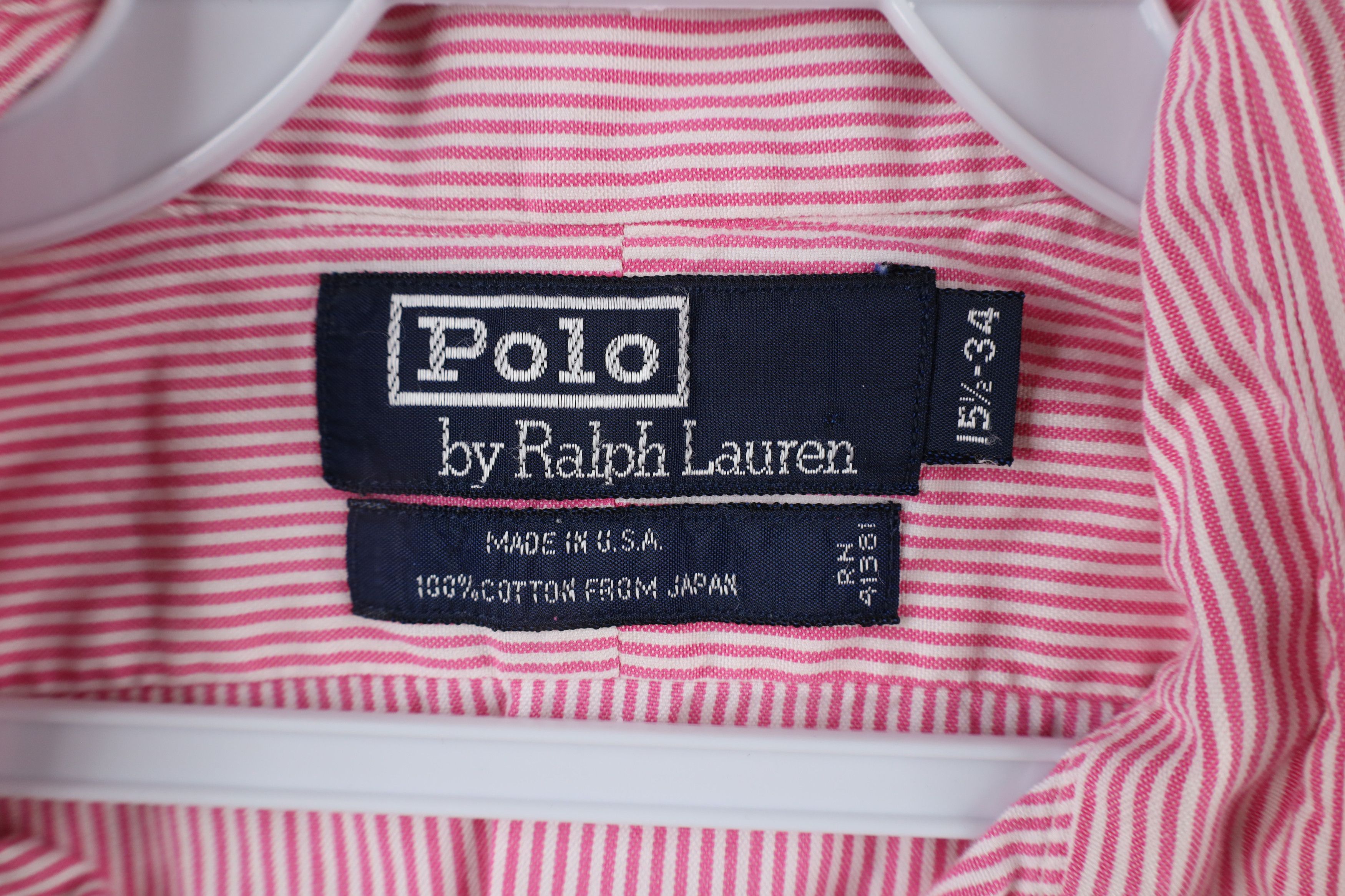 Ralph Lauren × Vintage Vintage 90s Ralph Lauren Cotton Striped Button Shirt USA Size US M / EU 48-50 / 2 - 6 Thumbnail