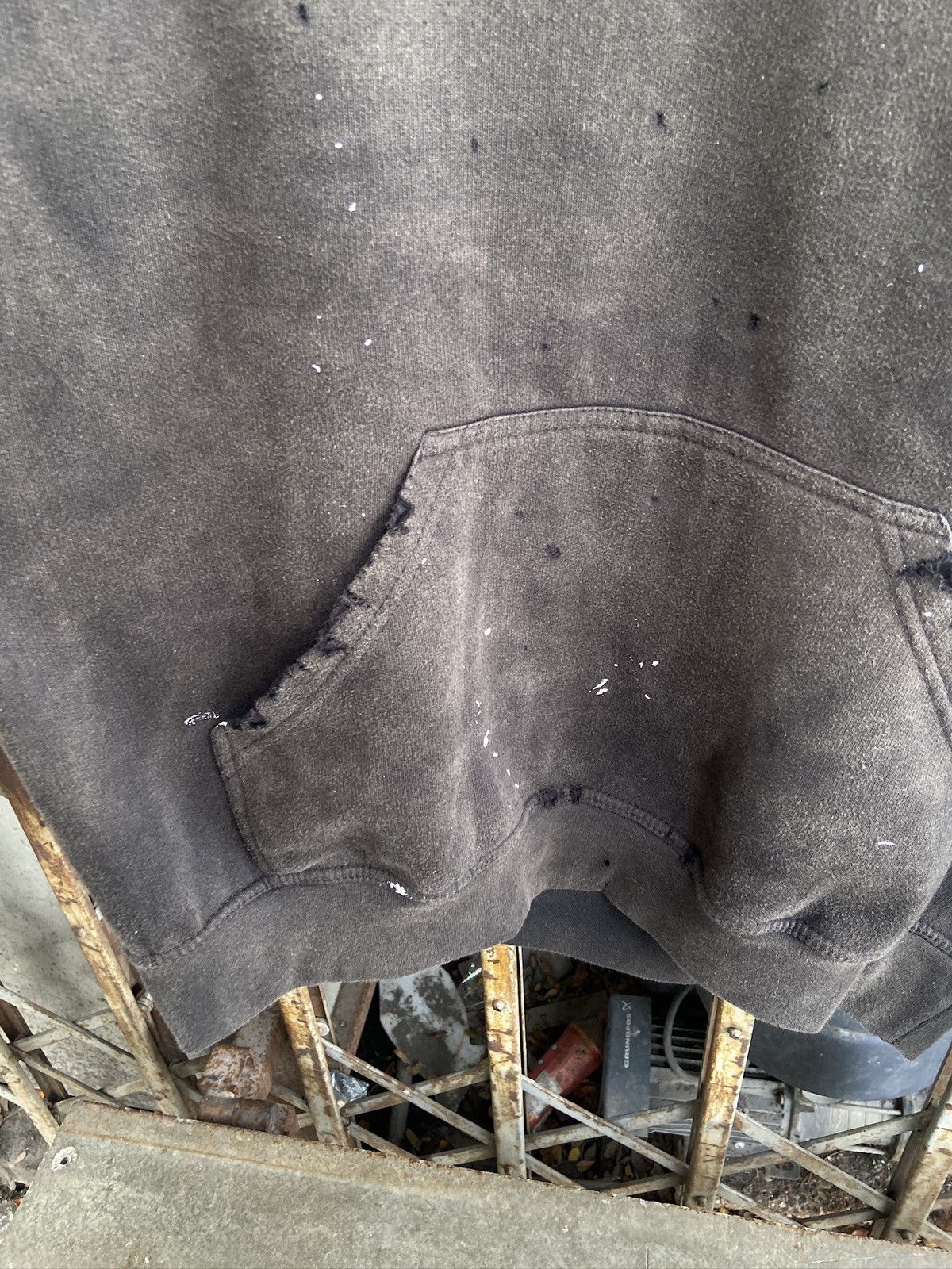 Vintage Vintage Faded Distressed Hoodie Size US XL / EU 56 / 4 - 19 Thumbnail