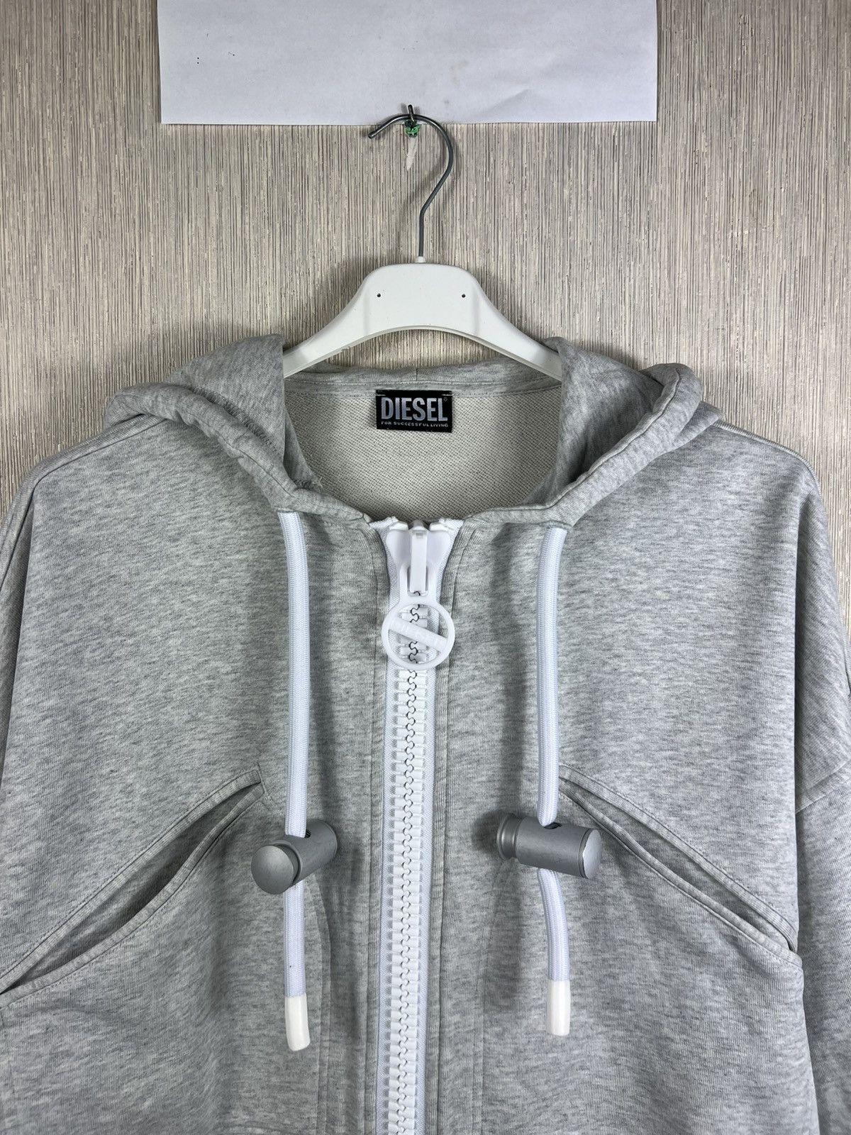 Diesel Diesel F-Croppy-Zip cropped big zip hoodie undersized zipper Size XS / US 0-2 / IT 36-38 - 5 Thumbnail