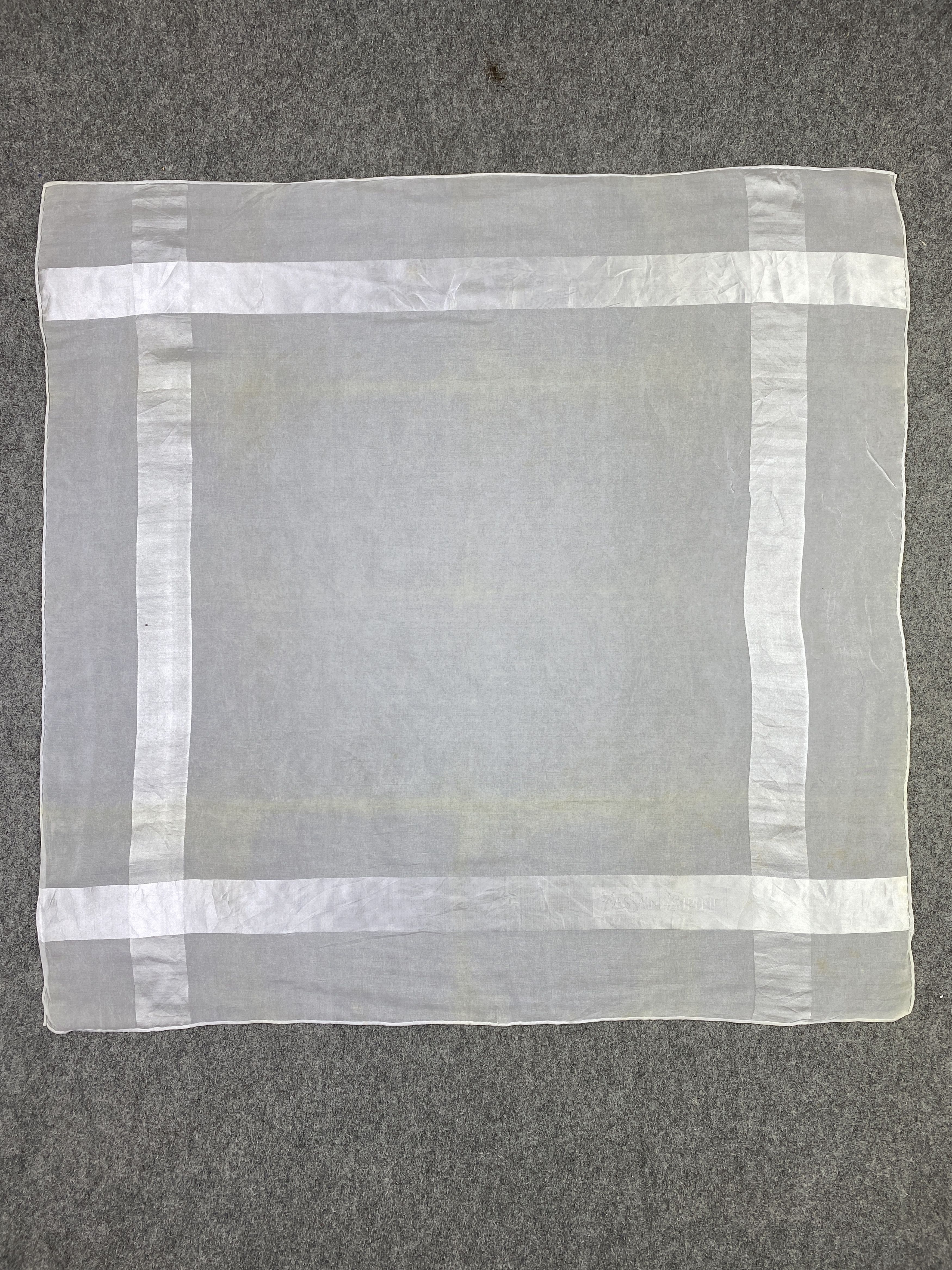 Yves Saint Laurent Yves Saint Laurent Silk Scarf / Silk Shawl SN0278 Size ONE SIZE - 3 Thumbnail