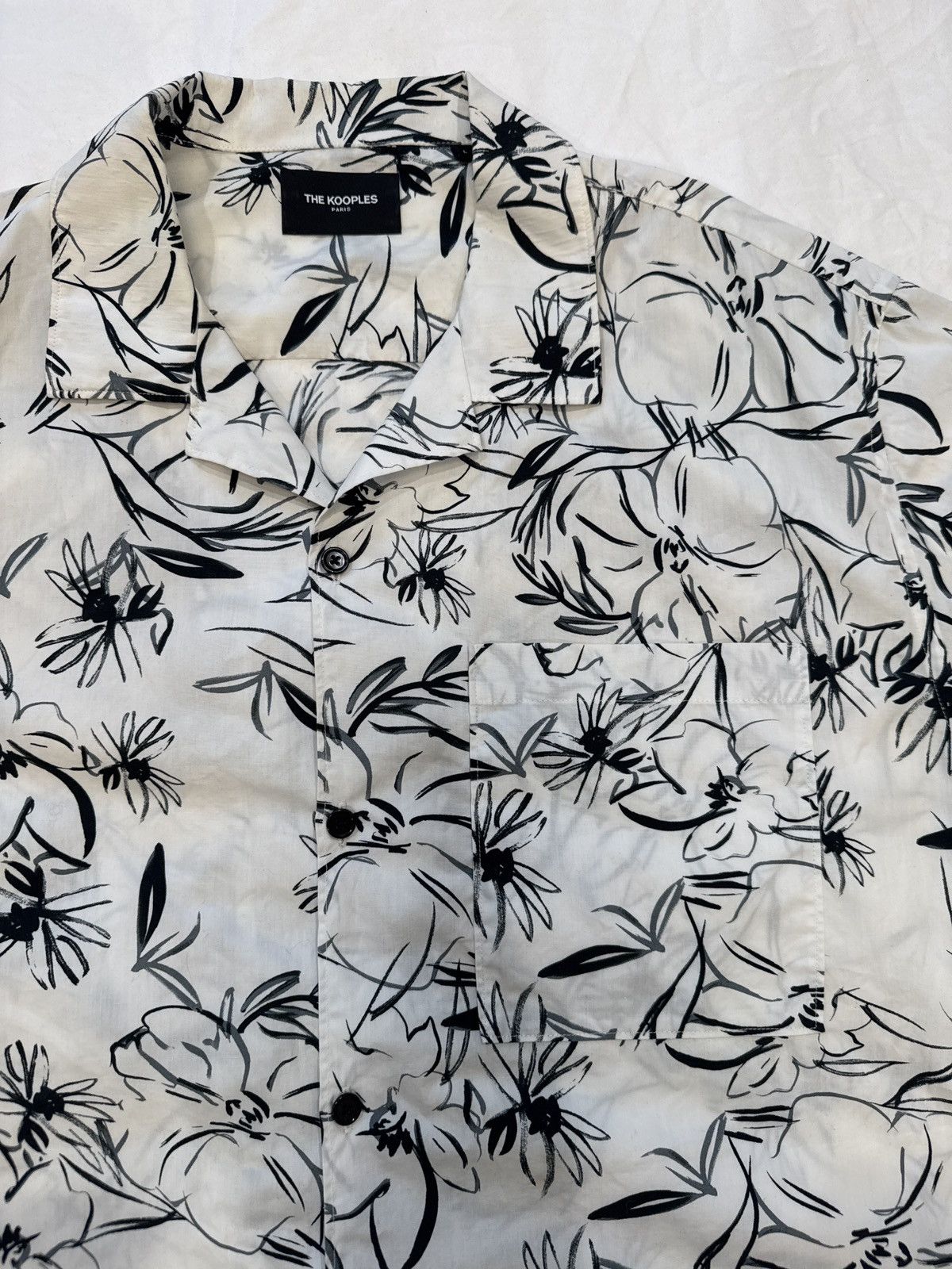 The Kooples The Kooples Printed Button up short sleeved Shirt Size US L / EU 52-54 / 3 - 1 Thumbnail