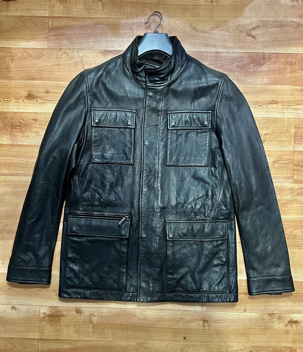 Hugo Boss leather jacket