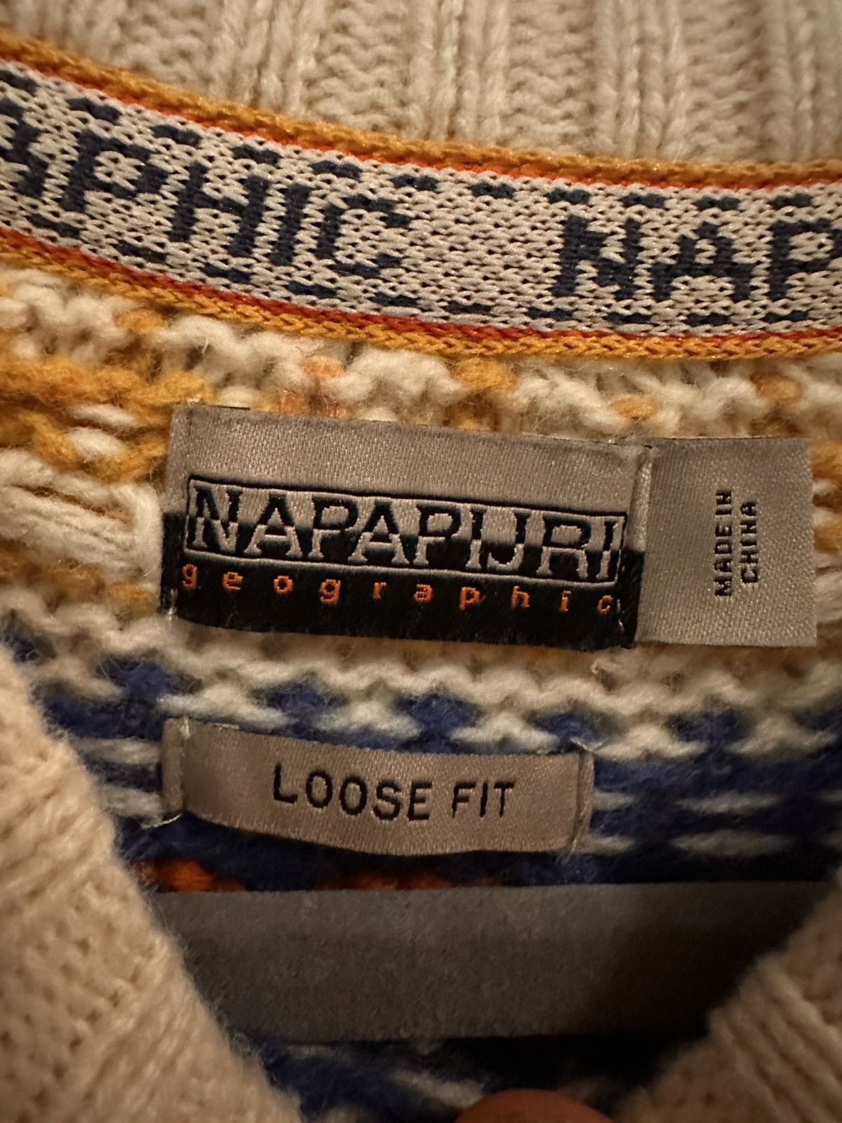 Napapijri NAPAPIJRI Dune Fair Isle Knit In Neutrals Size US S / EU 44-46 / 1 - 3 Thumbnail
