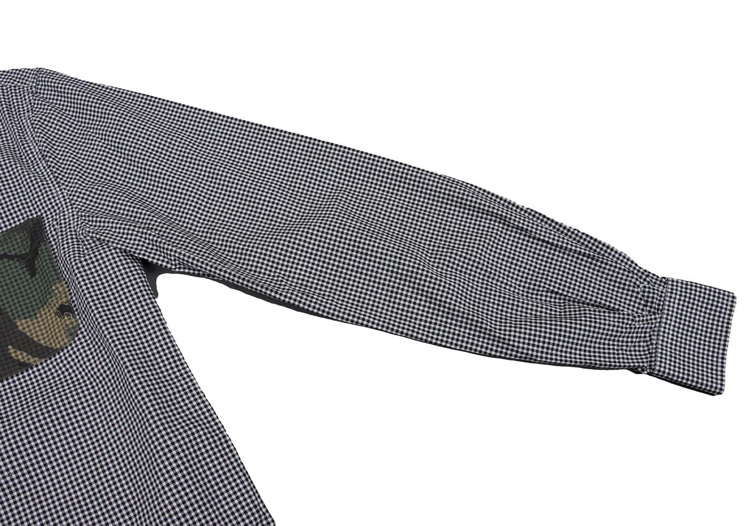 Fred Perry Camouflage Gingham Check Shirt in Black and White, XS Size US XS / EU 42 / 0 - 6 Thumbnail