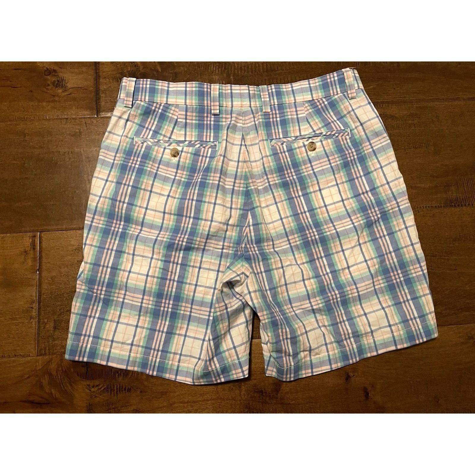 Vineyard Vines Vineyard Vines Breaker Shorts Men's 32 Pastel Plaid Chino Preppy Short New! Size US 32 / EU 48 - 4 Thumbnail
