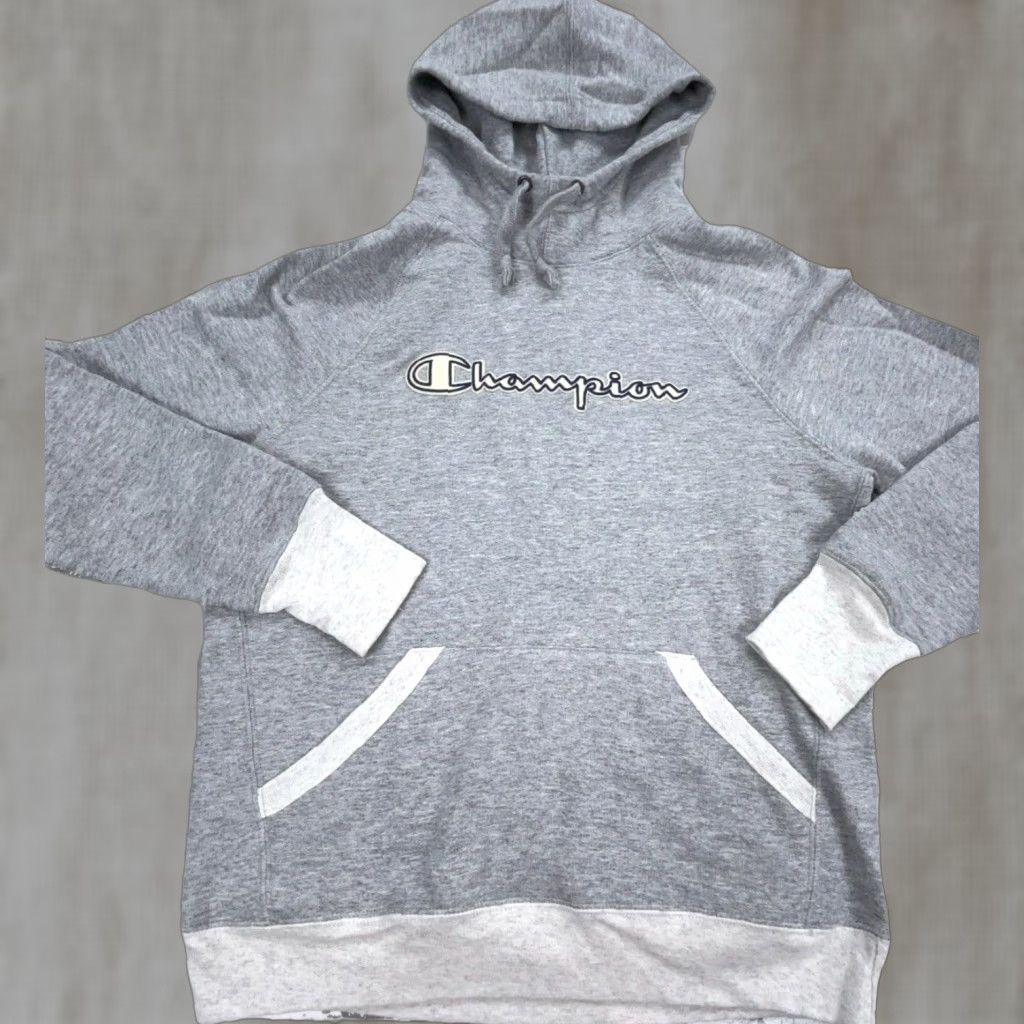 Champion Champion Hoodie Men Small Gray Sweatshirt Fleece Logo Pullover Regular Size S Warm Winter Fall Spring Summer All Seasons Gear Mens Size US S / EU 44-46 / 1 - 1 Thumbnail