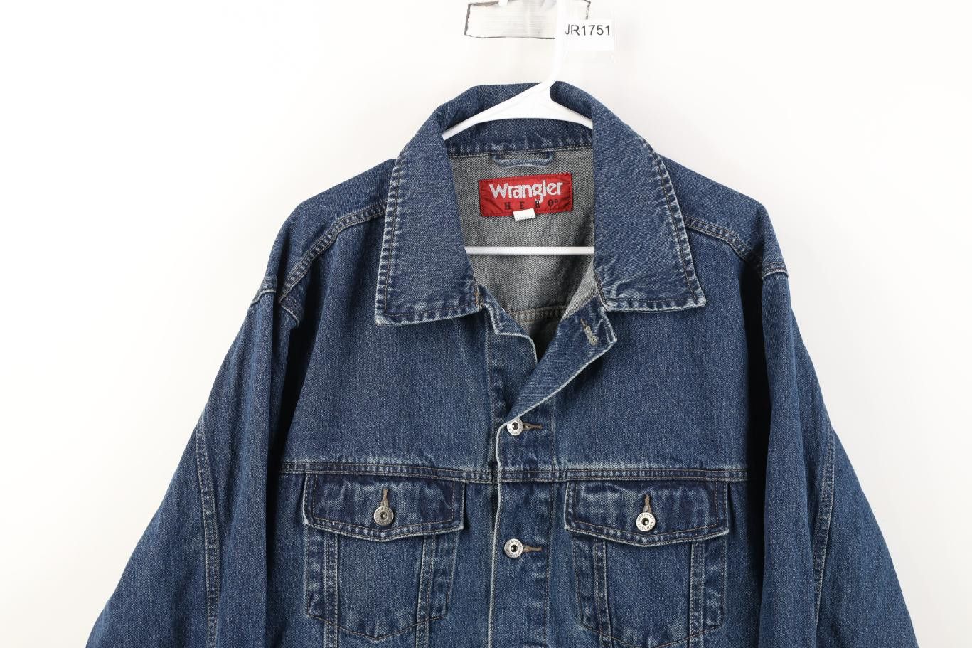 Wrangler Vintage 90s Y2K Wrangler Western Denim Jean Trucker Jacket Size US XL / EU 56 / 4 - 2 Thumbnail