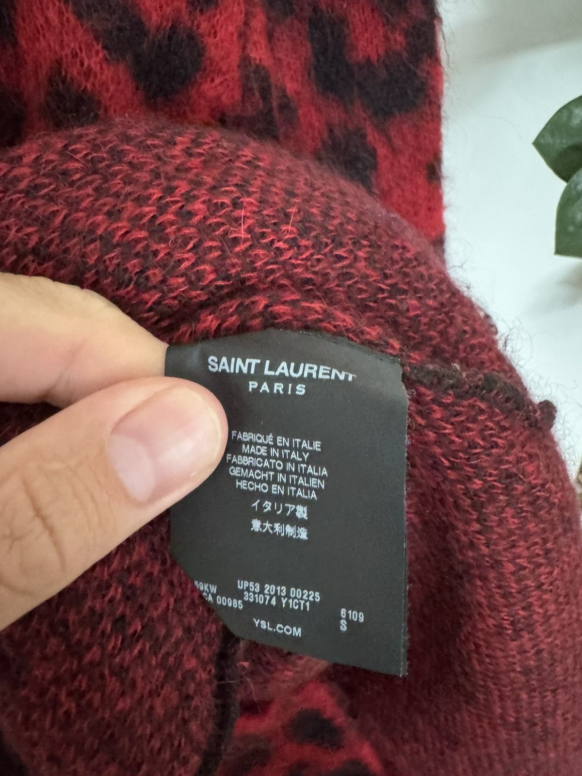 Saint Laurent Paris Hedi FW13 Red Babycat Cardigan Size US S / EU 44-46 / 1 - 3 Thumbnail