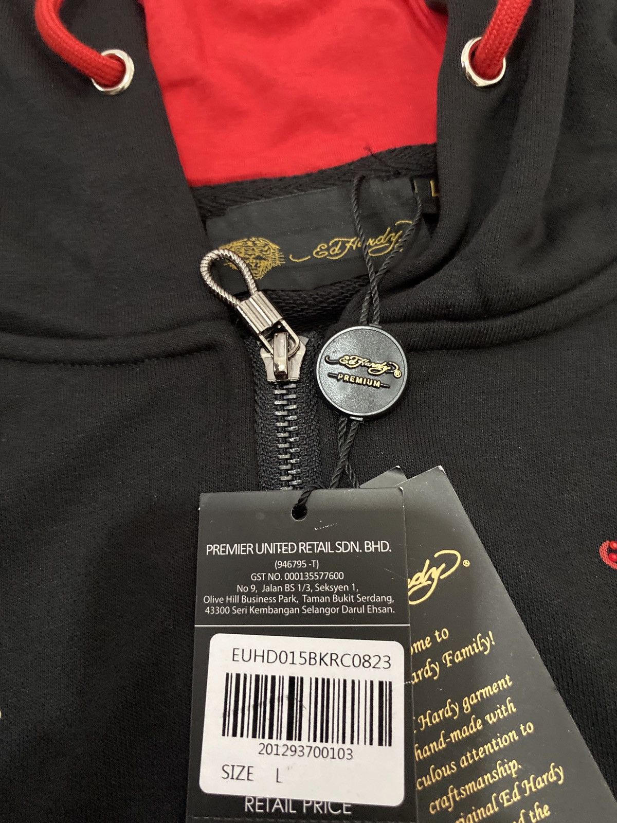 Designer × Japanese Brand ed hardy hoodie zipper Size US L / EU 52-54 / 3 - 5 Thumbnail