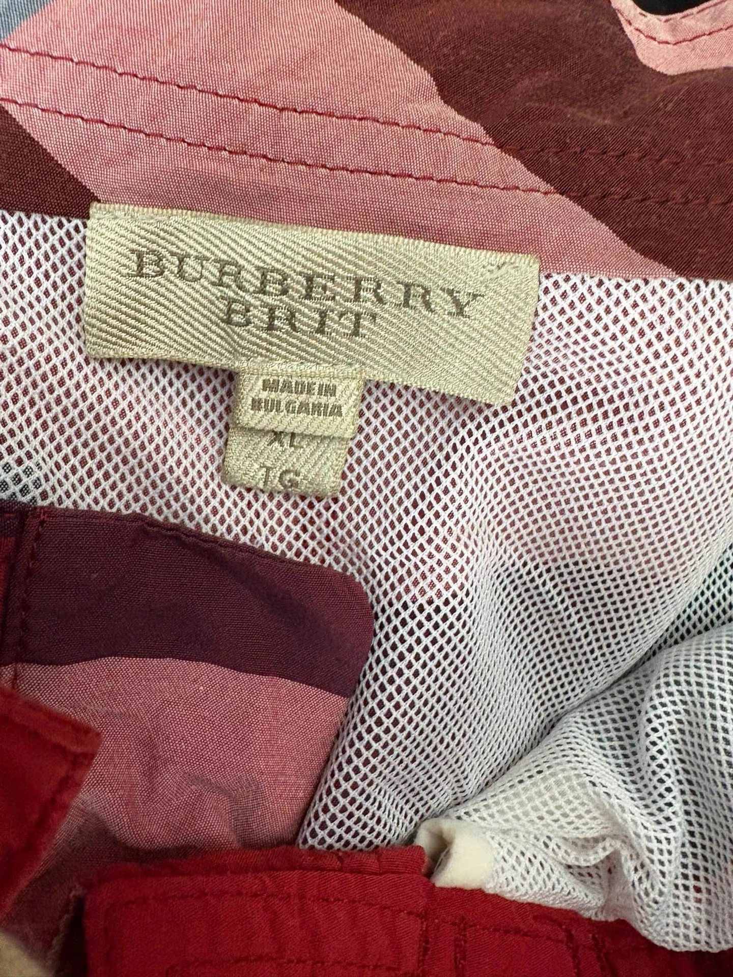 Burberry Burberry Men's Dark Red Plaid Five-point Casual Shorts K29 Size US 37 - 4 Thumbnail