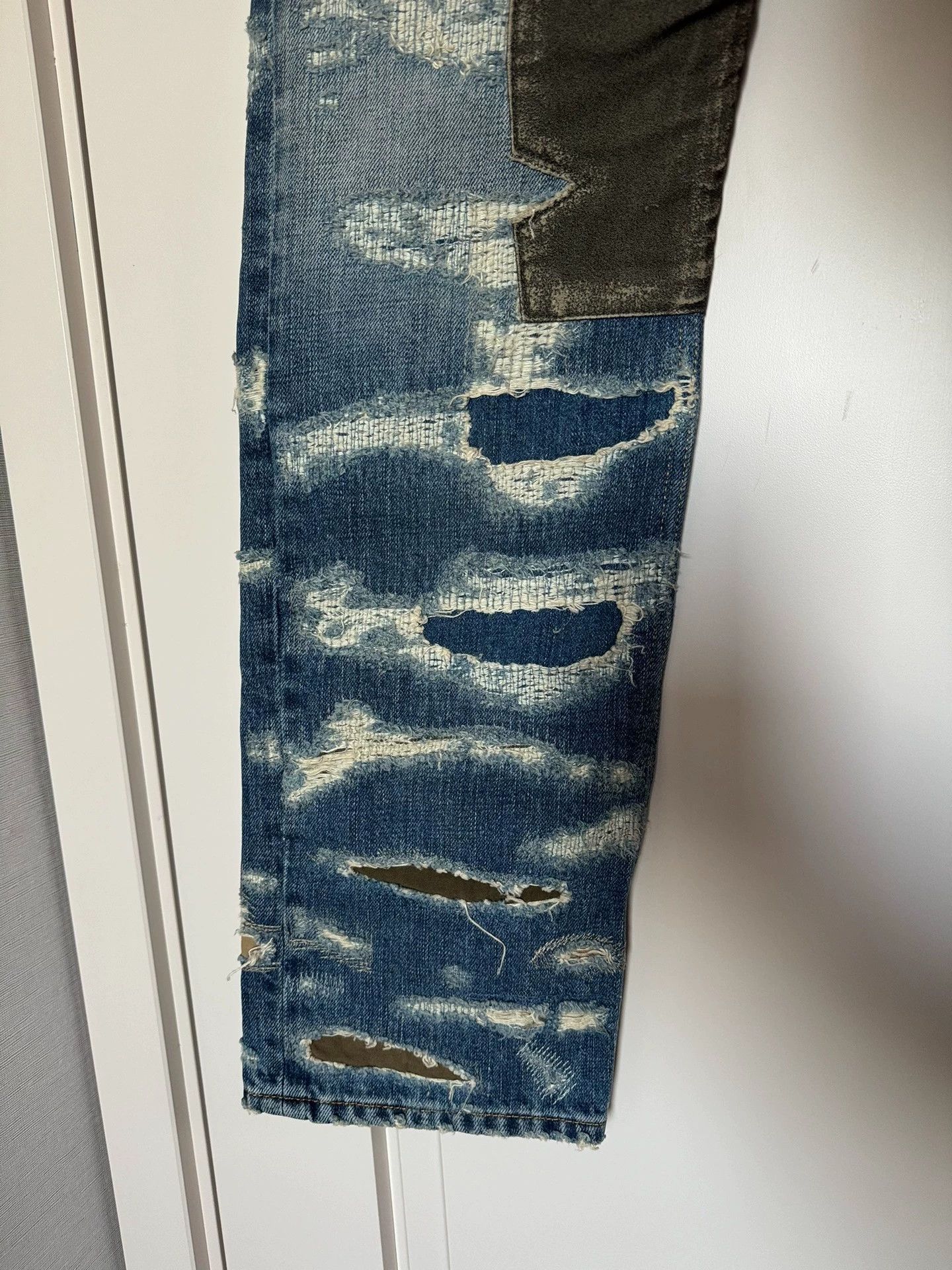 Givenchy Givenchy Boro Destroyed Denim 31 Blue New Size US 31 - 5 Thumbnail