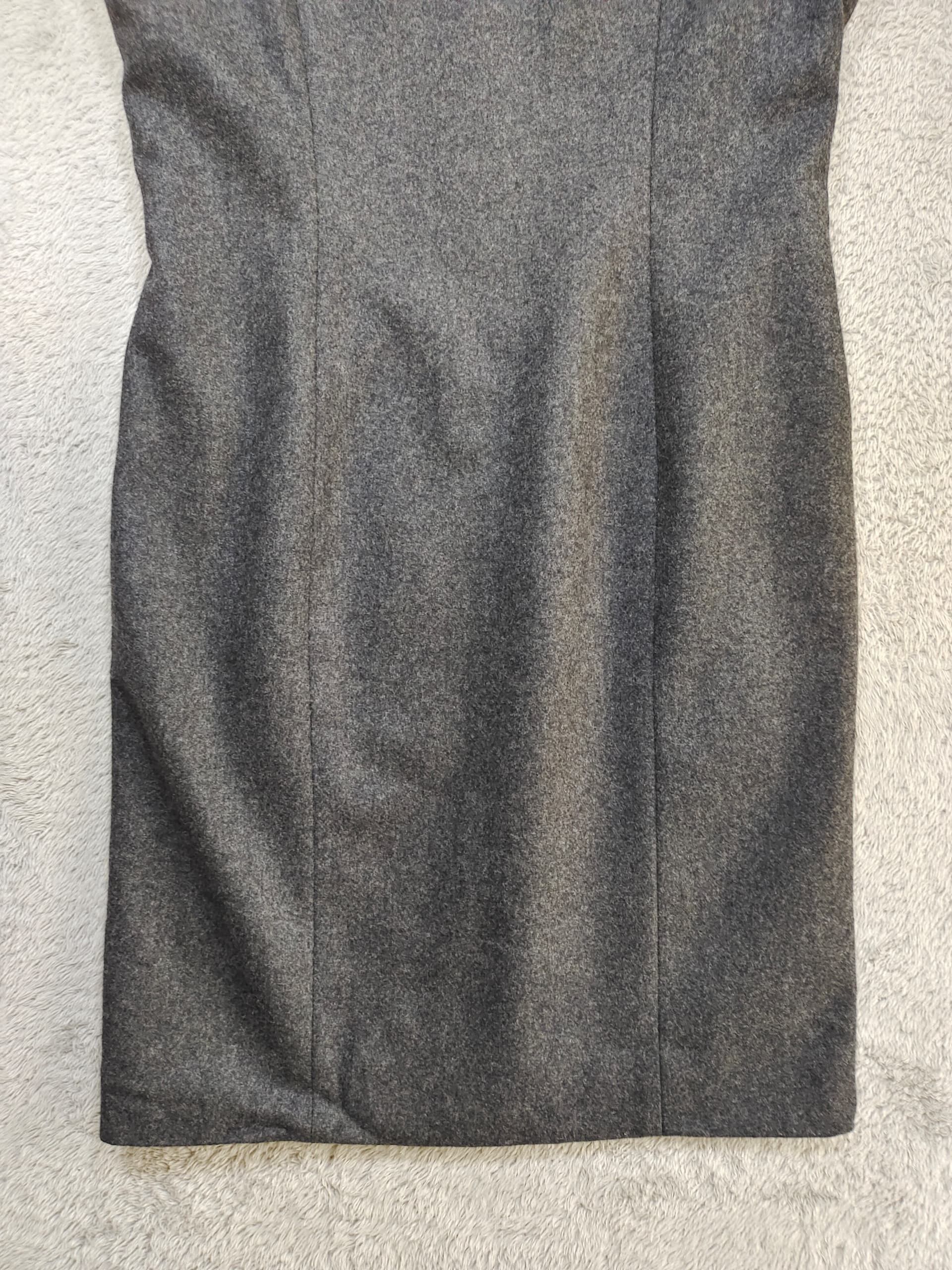 Courreges Courrèges Paris Wool Mini Dress, Silver Buckles (XS/S) Size S / US 4 / IT 40 - 3 Thumbnail