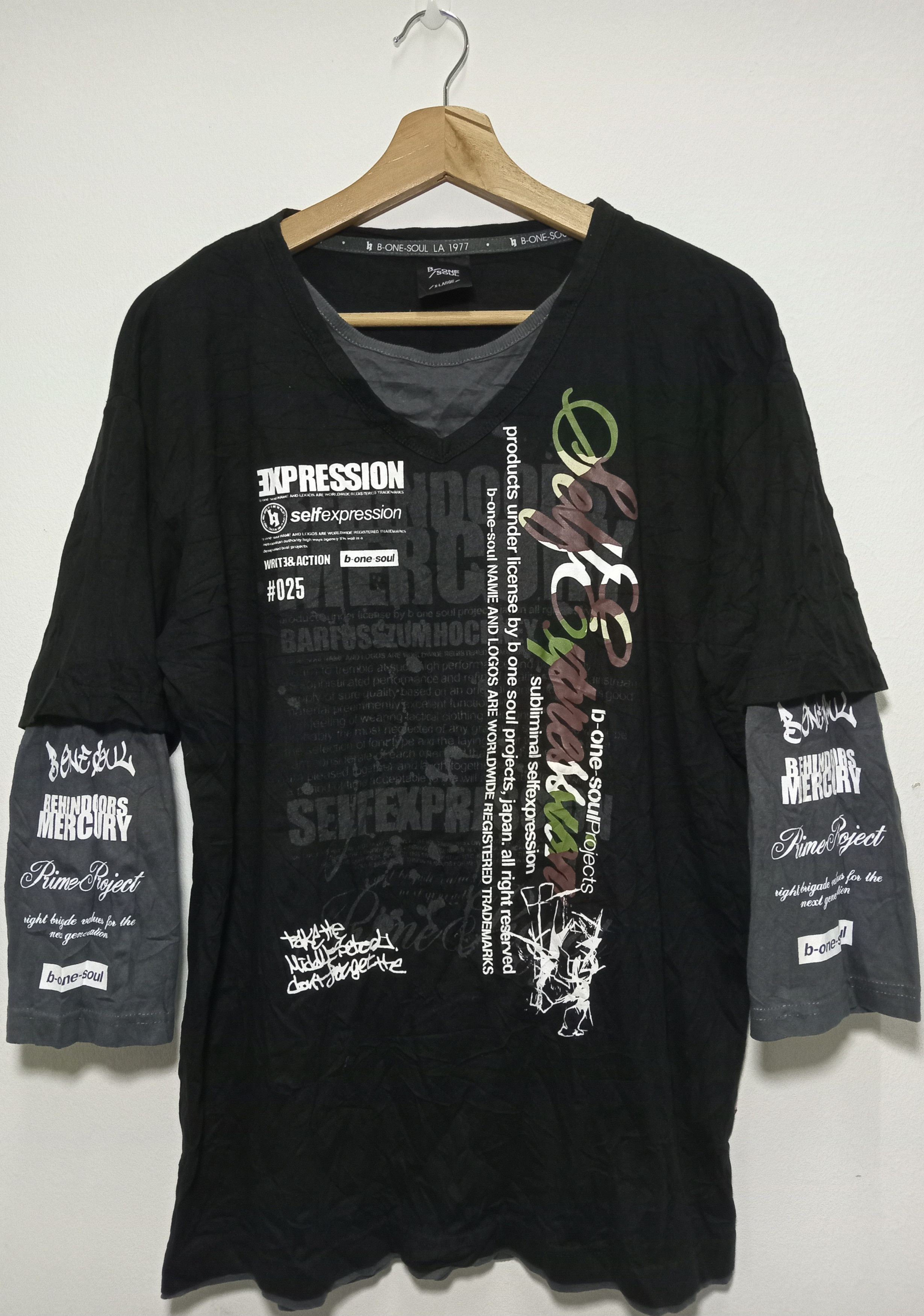 If Six Was Nine × Japanese Brand × Le Grande Bleu (L.G.B.) B-One-SoulProject Double Sleeve Layer Full Print Size US XL / EU 56 / 4 - 9 Thumbnail