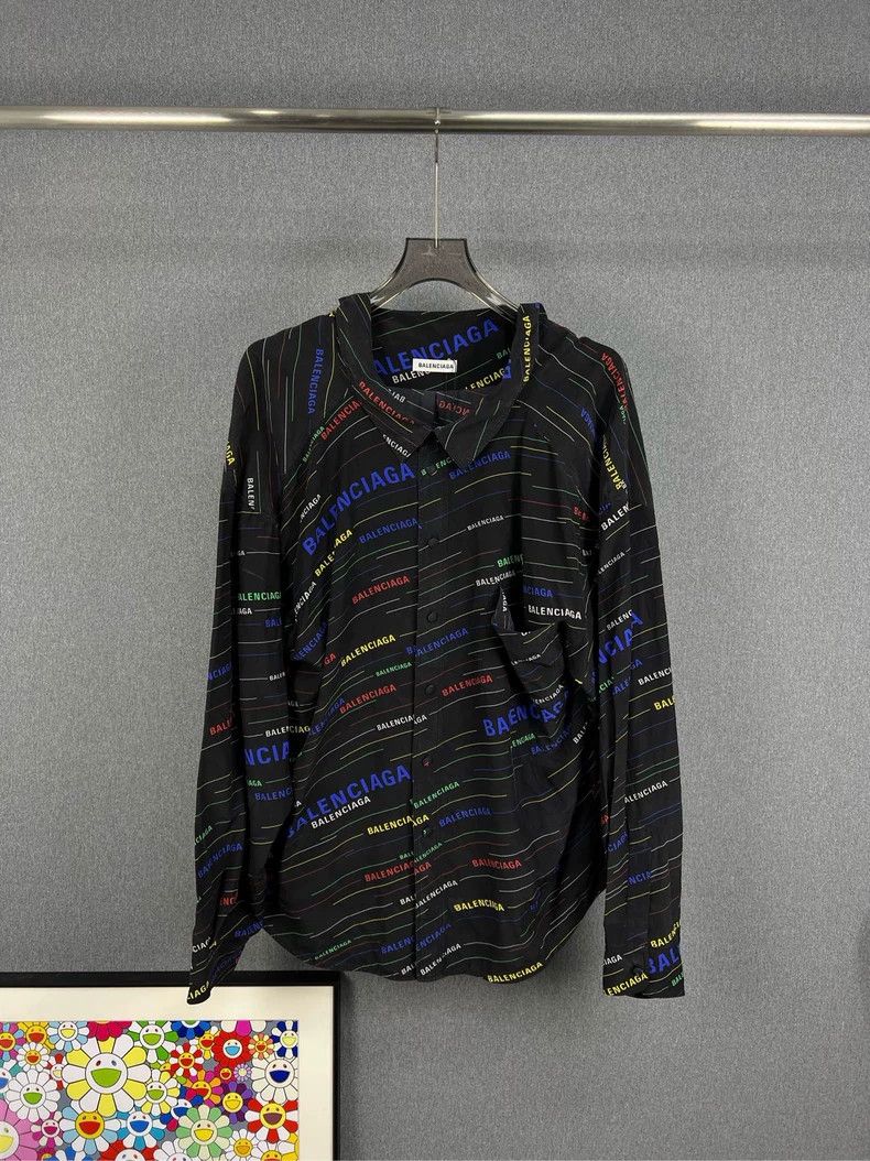 Balenciaga Balenciaga size 34 Colored bullet screen shirt 2503-Nextar Size US M / EU 48-50 / 2 - 1 Thumbnail