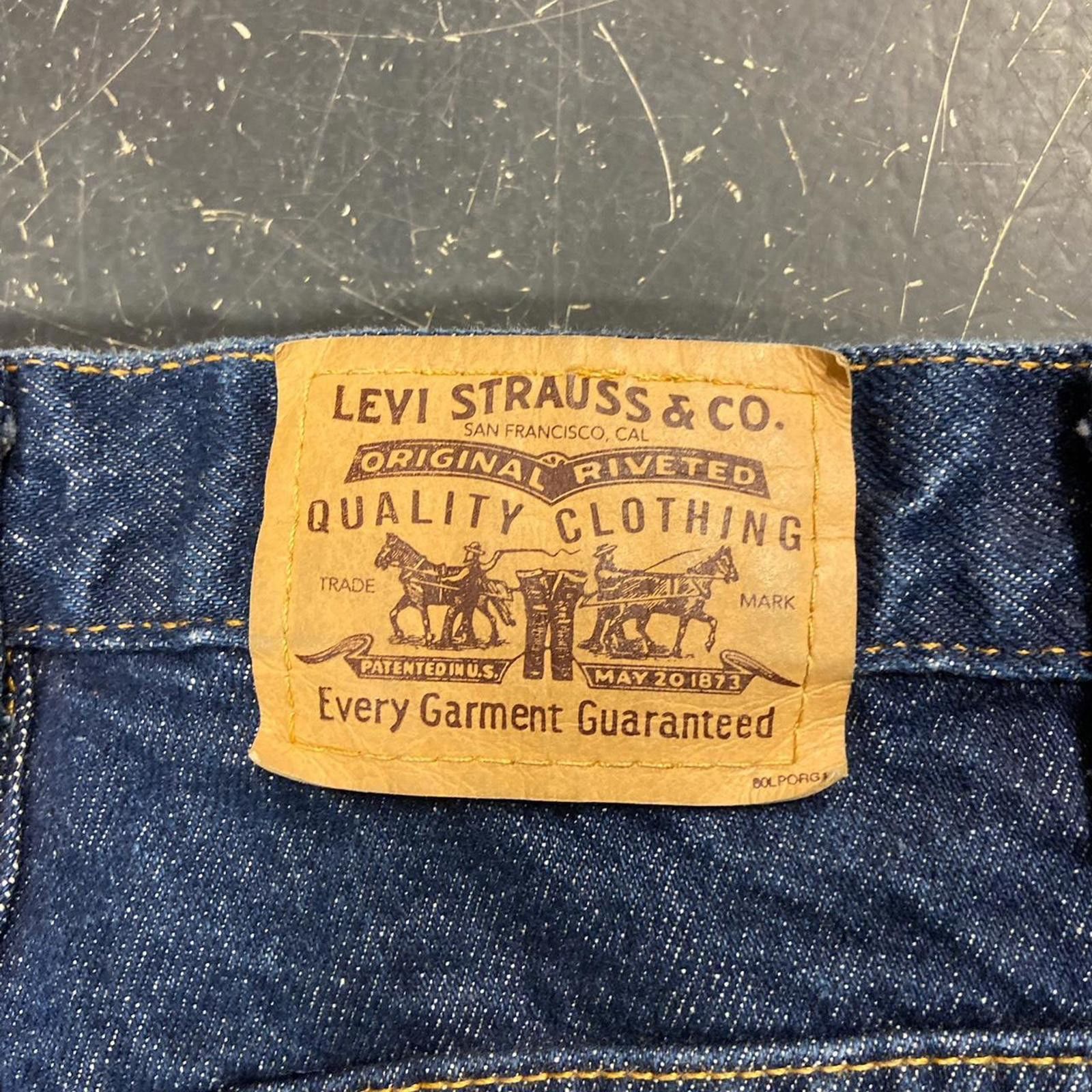 Levi's Vintage Levi Dark Wash Orange Tab Jeans Size US 38 / EU 54 - 2 Thumbnail