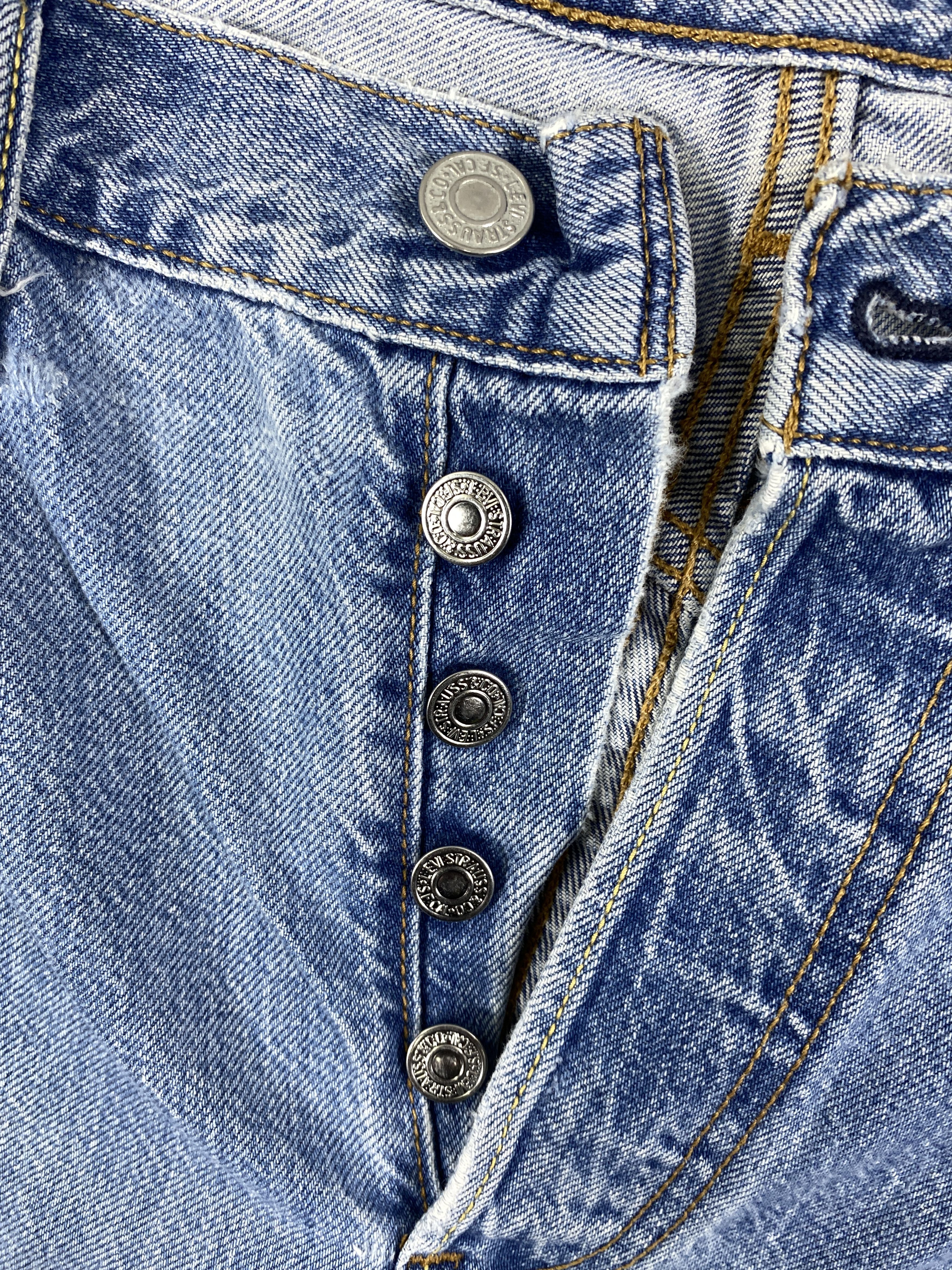 Japanese Brand Light Wash Levi's 501 Jeans 31x30.5 Denim -JN1690 Size US 31 - 6 Thumbnail