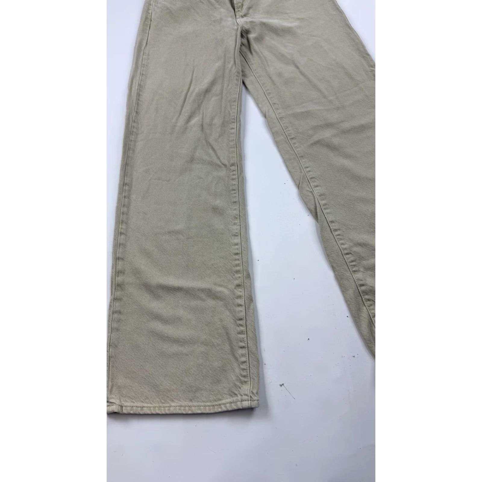 Rolla's VINTAGE Rolla's Heidi Jeans Womens 29 Aussie 11 Khaki High Rise Loose Straight Wide Leg Denim Size 29" - 3 Thumbnail