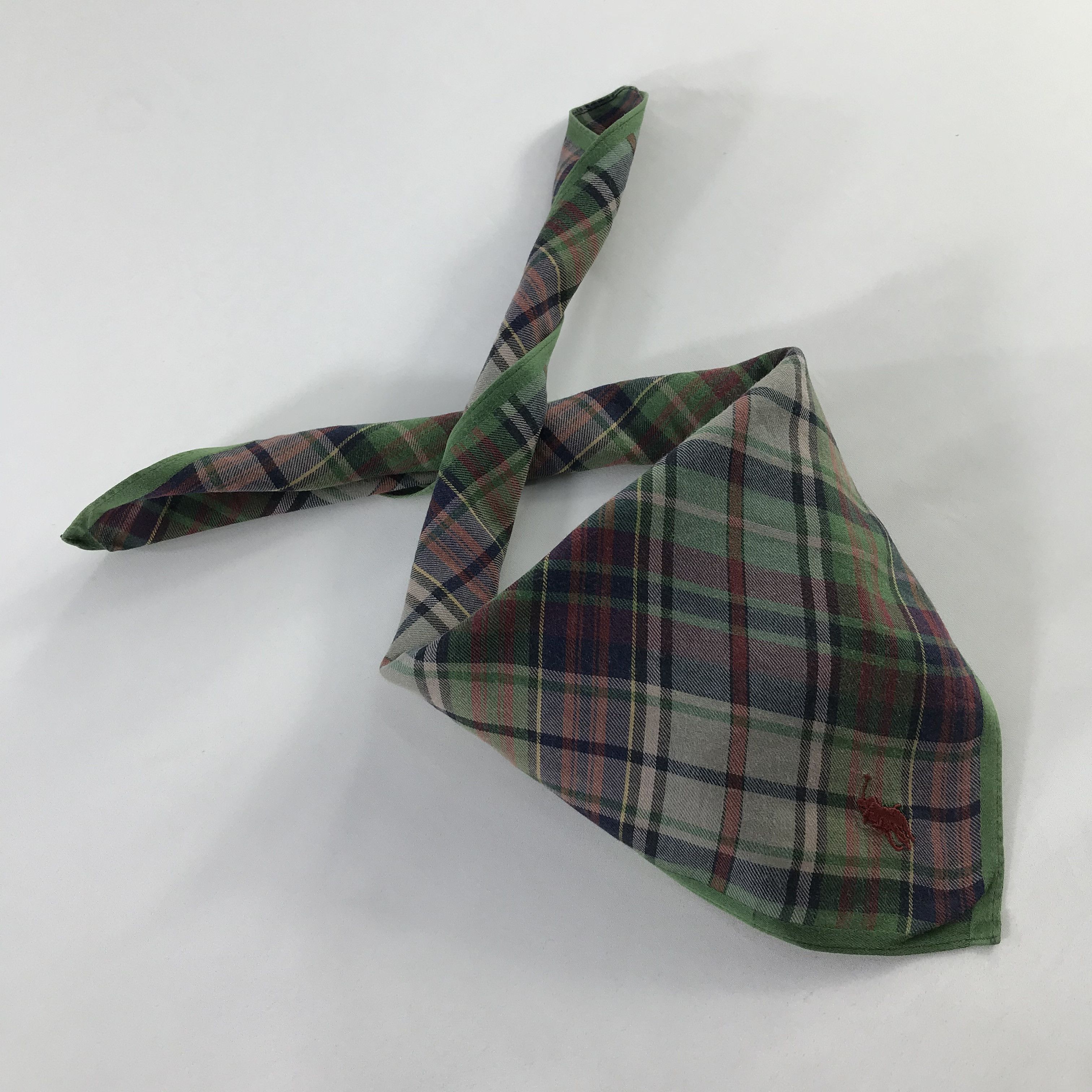 Polo Ralph Lauren × Vintage Polo Ralph Lauren Bandana / Handkerchief / Neckerchief -S574 Size ONE SIZE - 4 Thumbnail