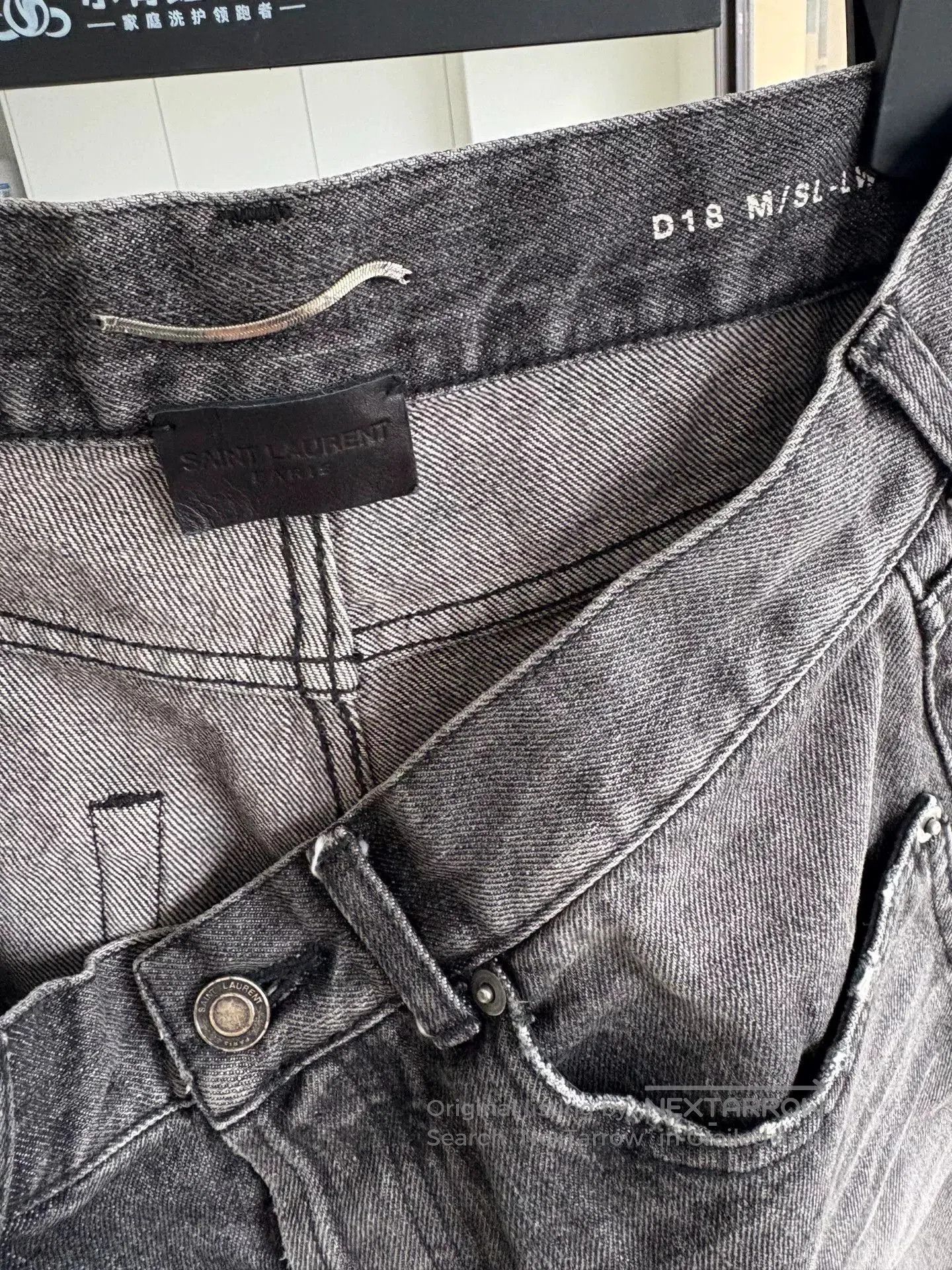 Saint Laurent Paris Saint Laurent Gray Denim Trousers 30 Size. Size US 30 / EU 46 - 4 Thumbnail