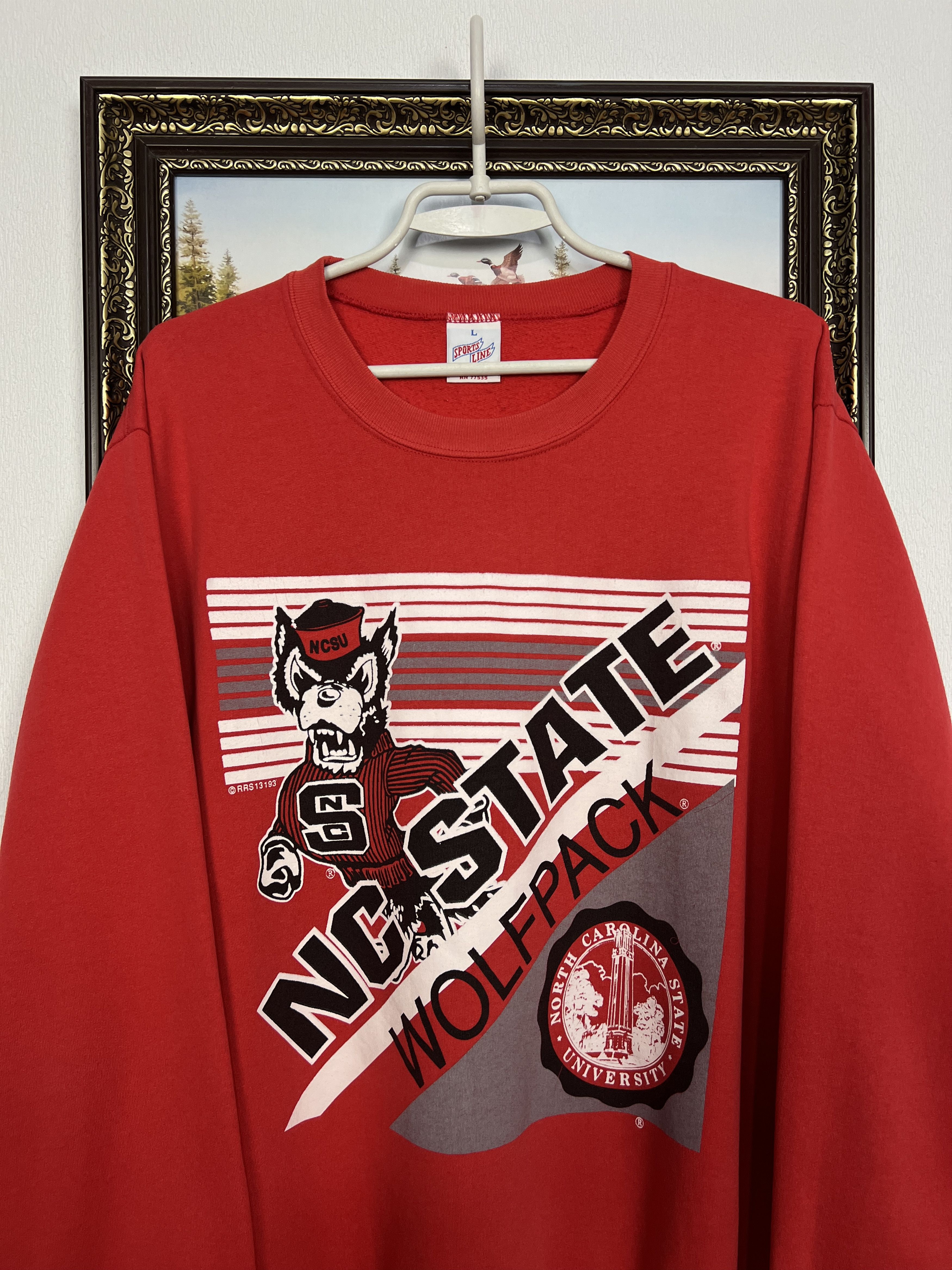 Vintage NC State Wolfpack Sweatshirt NCAA Over Print Crewneck Jacket Size US L / EU 52-54 / 3 - 2 Thumbnail