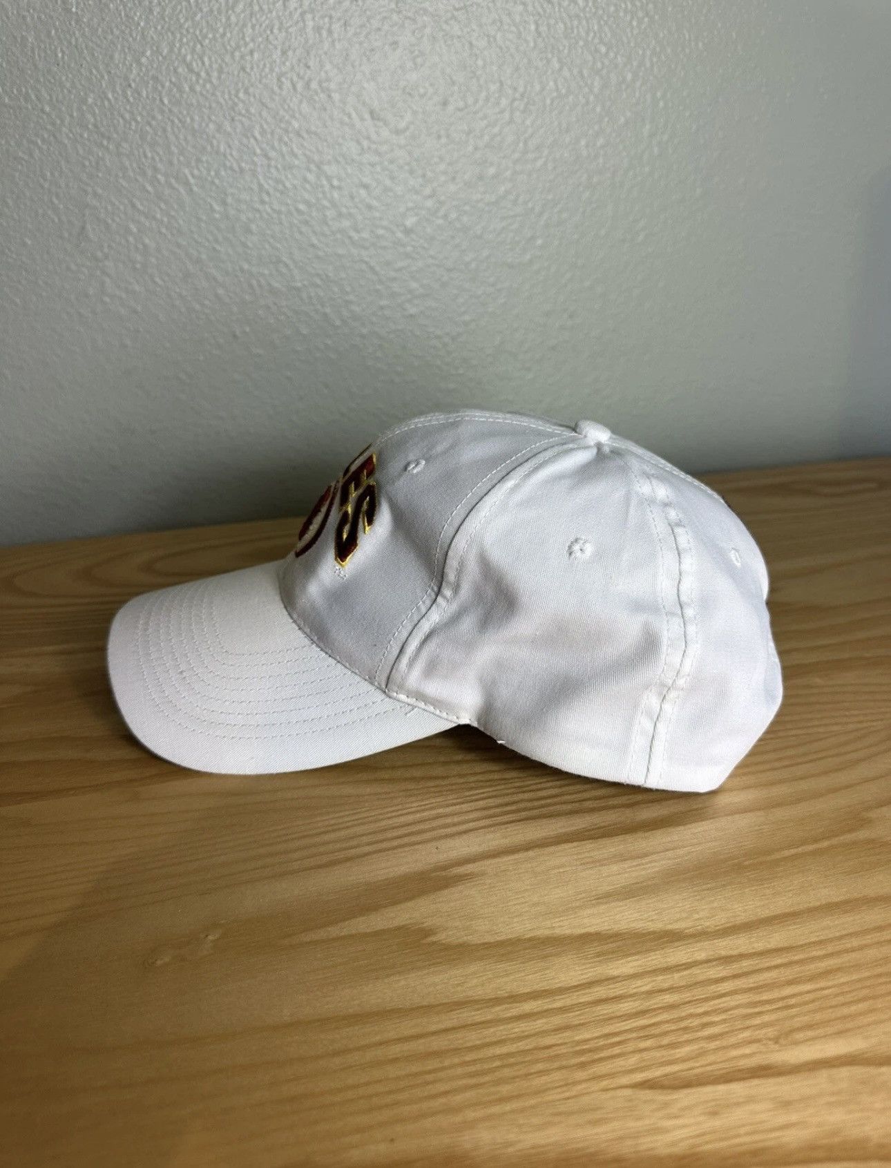 Vintage Vintage FSU Noles Snapback Hat – White and Garnet Football Size ONE SIZE - 3 Thumbnail