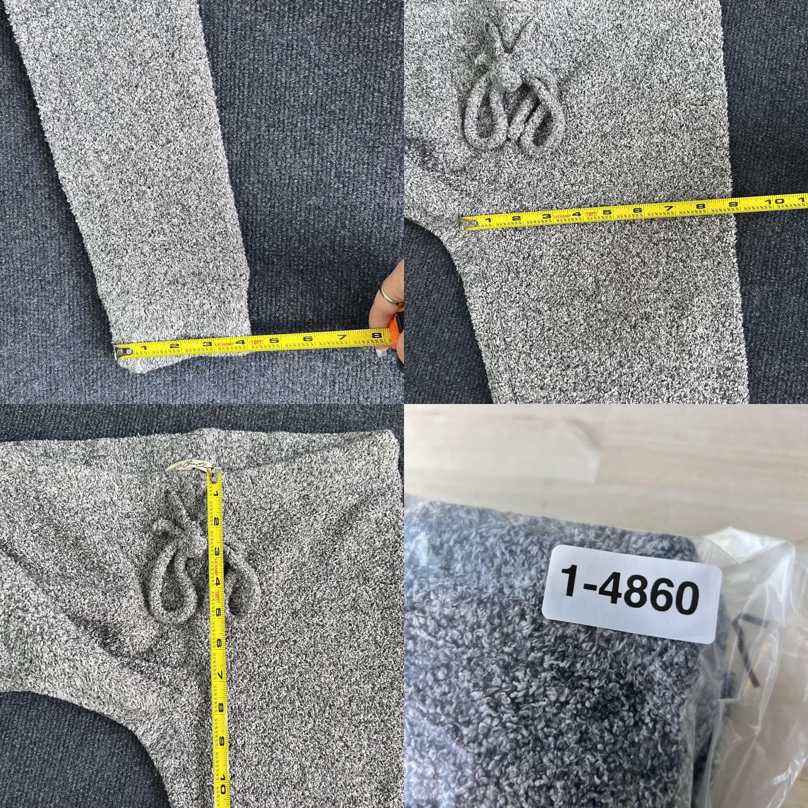 Express Express One Eleven Pants Womens Med Gray Sweater Knit Jogger Tapered Cozy Lounge Size M / US 6-8 / IT 42-44 - 8 Thumbnail