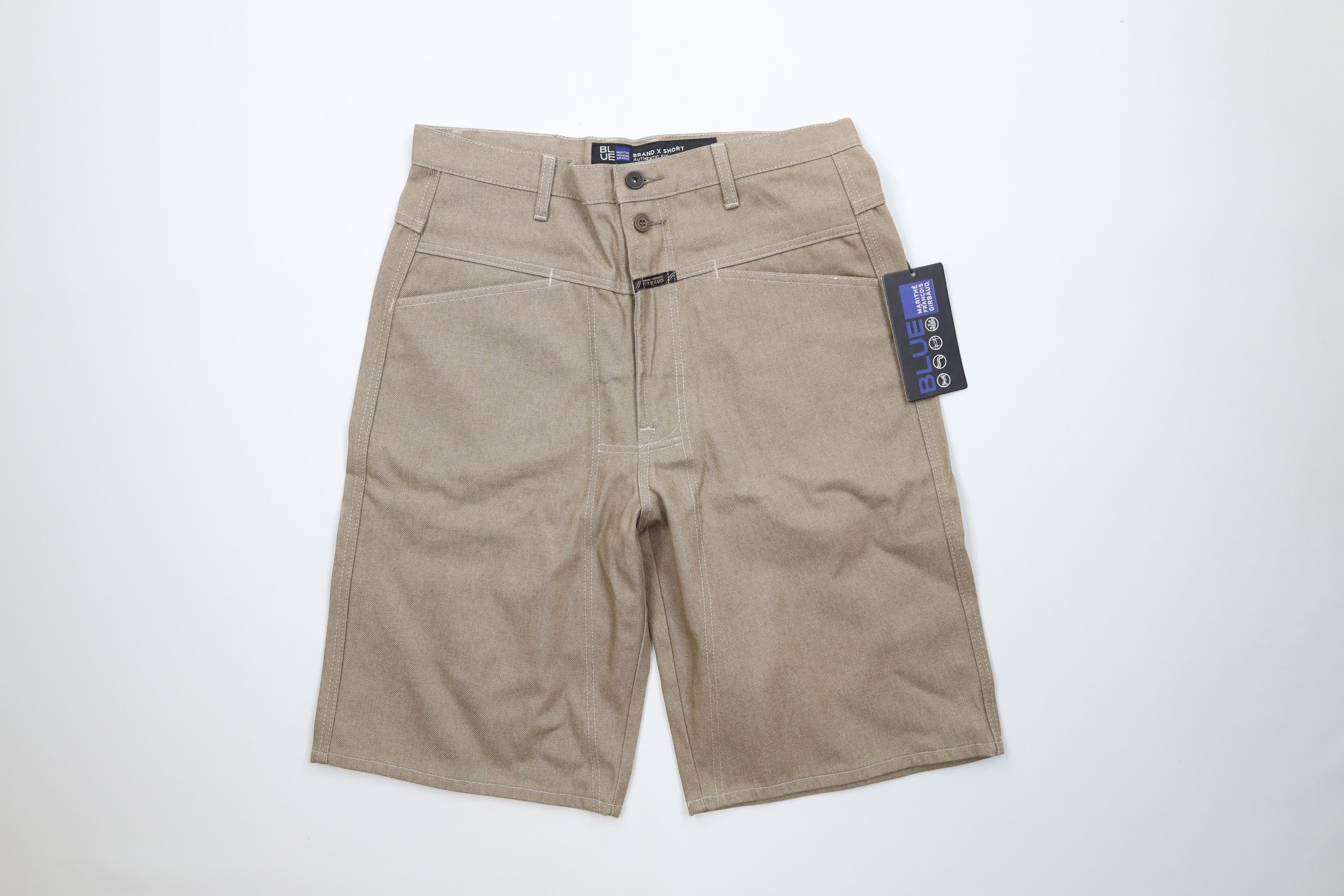 Marithe + Francois Girbaud Deadstock Vintage 90s Marithe Francois Girbaud Denim Shorts Size US 33 - 1 Thumbnail