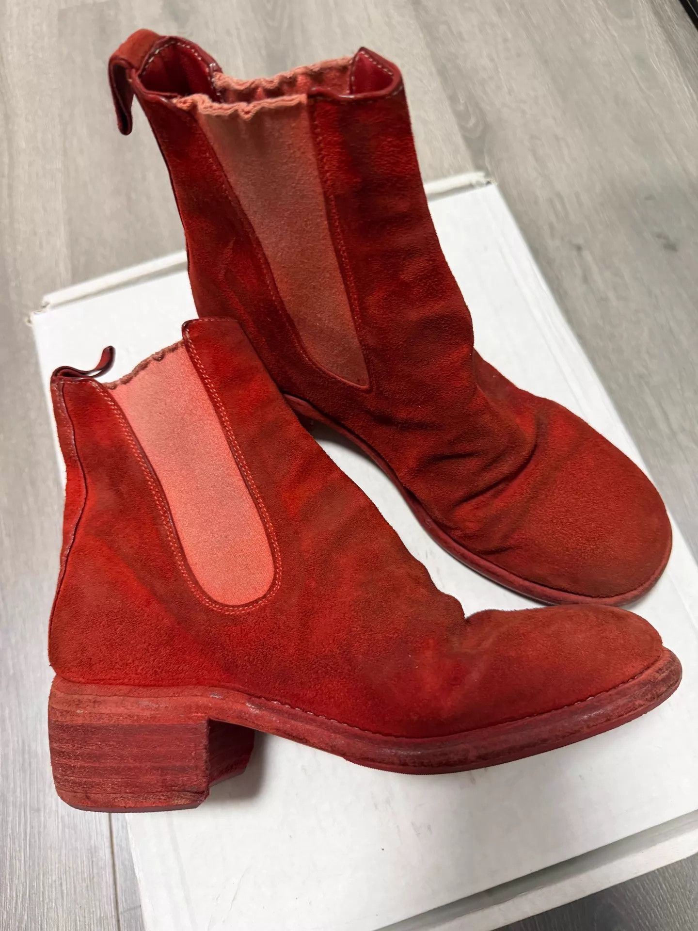 Guidi Guidi 76 Red Suede 36 Size US 5.5 / IT 35.5 - 2 Thumbnail