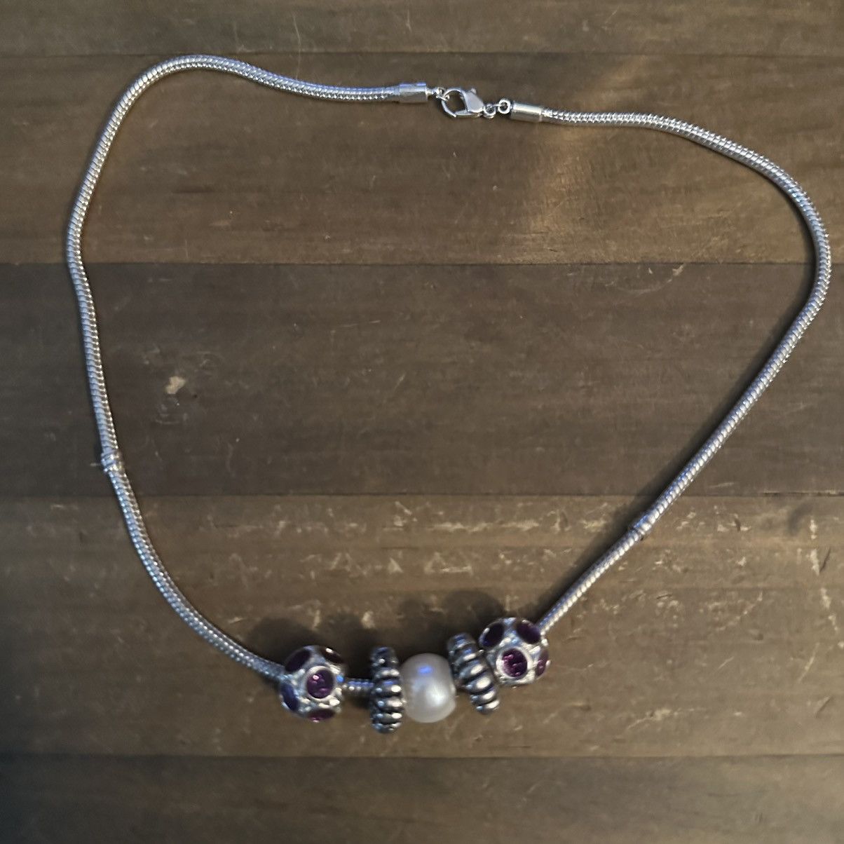 Other Silver tone sliding charm necklace Size ONE SIZE - 2 Thumbnail