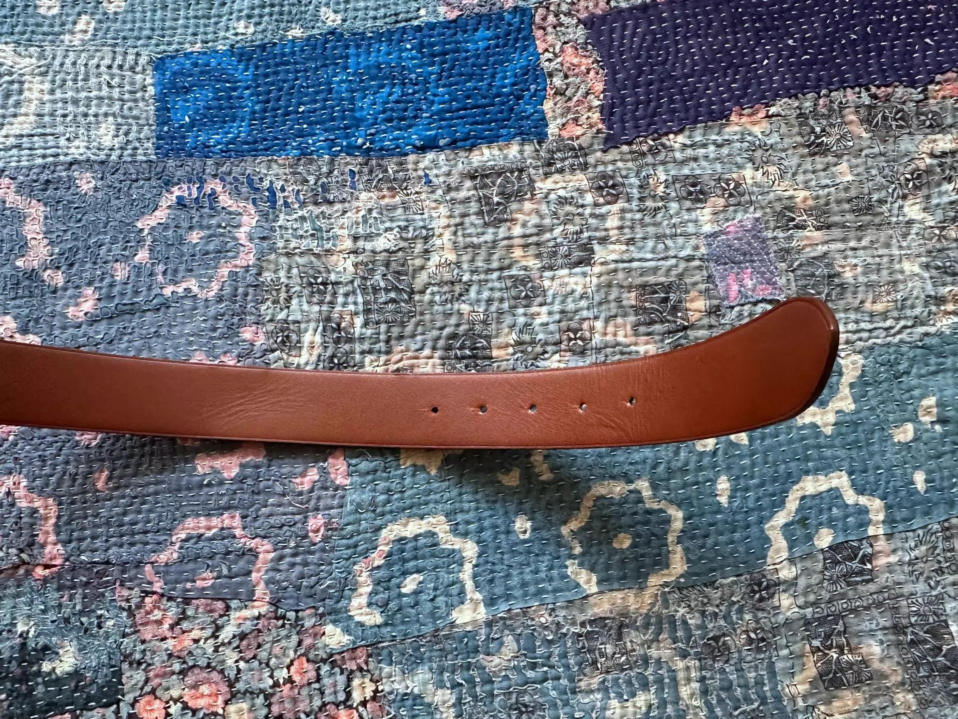 Polo Ralph Lauren RRL Purple Label Belt L Italy Early Runway Nice Buckle Size ONE SIZE - 5 Thumbnail