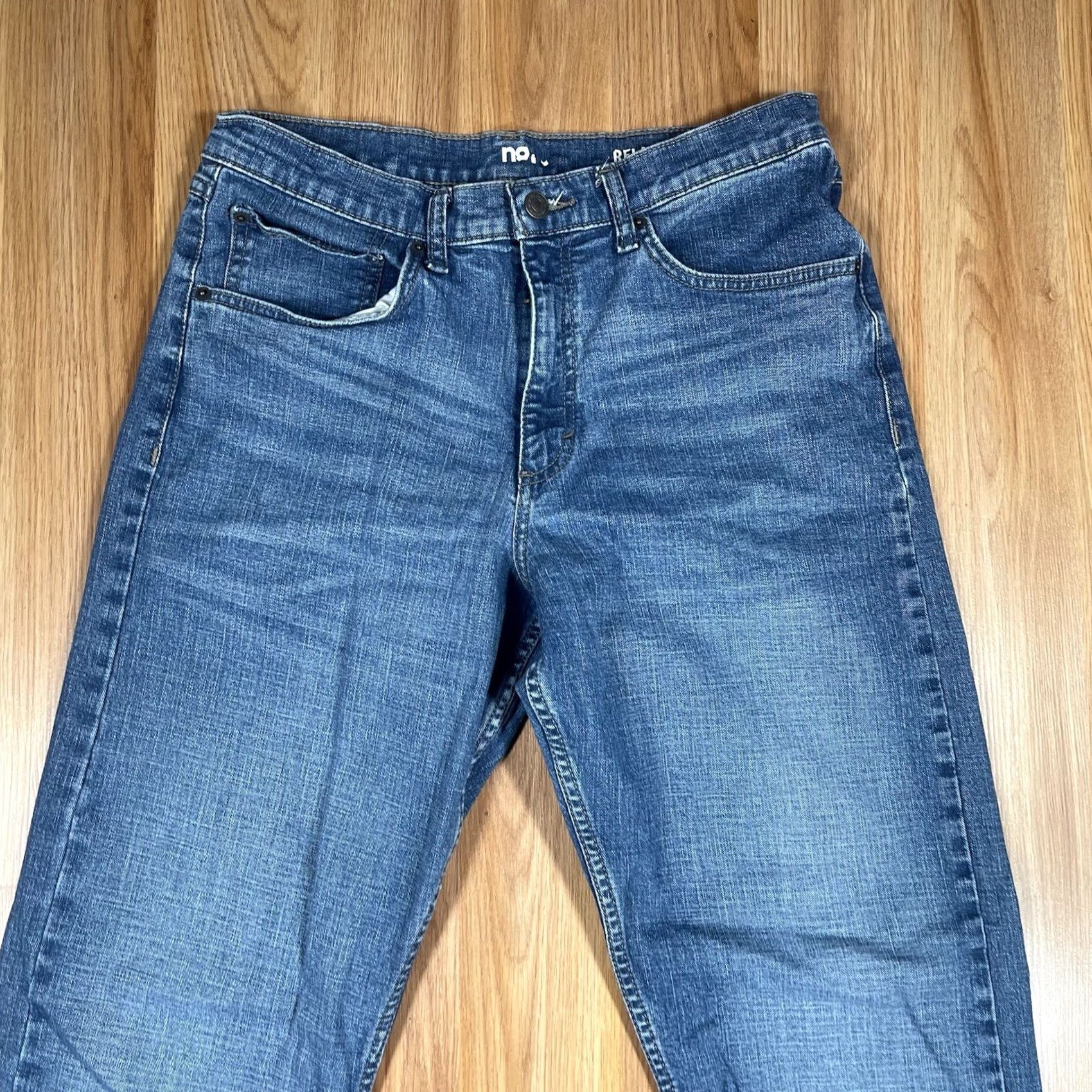 Wrangler Wrangler Jeans Men’s 32Wx32L Relaxed Fit Straight Leg Stretch Blue Denim Pants Size US 32 / EU 48 - 2 Thumbnail