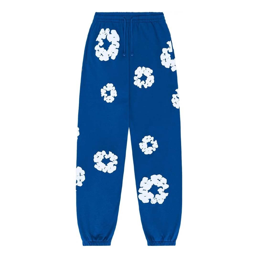 DENIM TEARS The Cotton Wreath Sweatpants Royal Blue Size US 30 / EU 46 - 1 Thumbnail