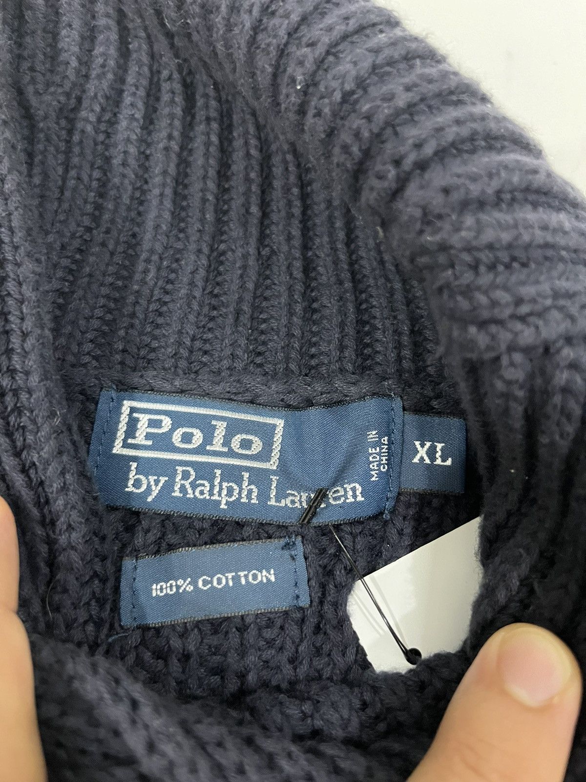 Polo Ralph Lauren × Vintage Polo Ralph Lauren Shawl Collar Knitwear Sweater Size XL Size US XL / EU 56 / 4 - 7 Thumbnail