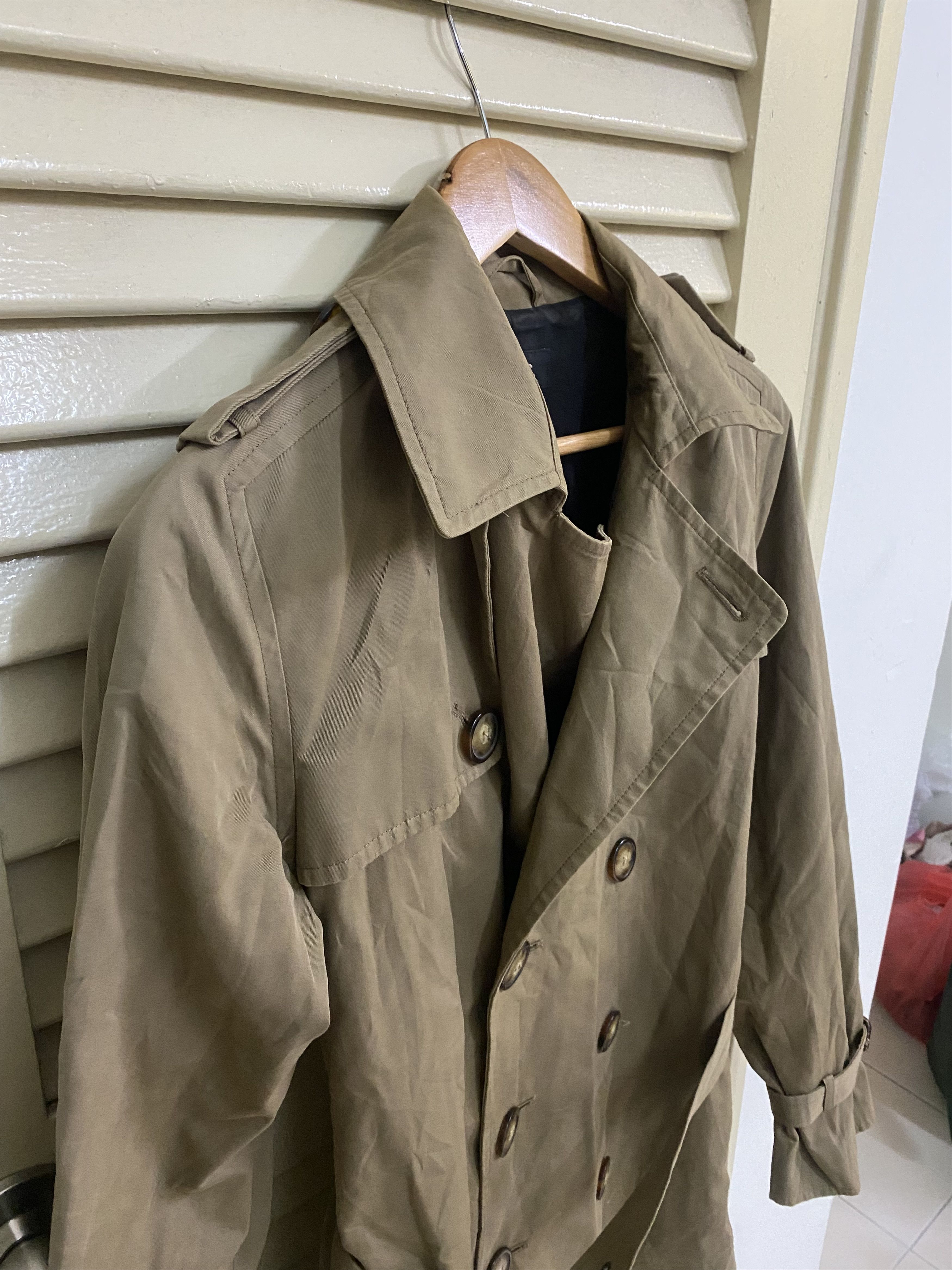 A.P.C. Faded APC Double Breasted Belted Trench Coat Size S / US 4 / IT 40 - 5 Thumbnail