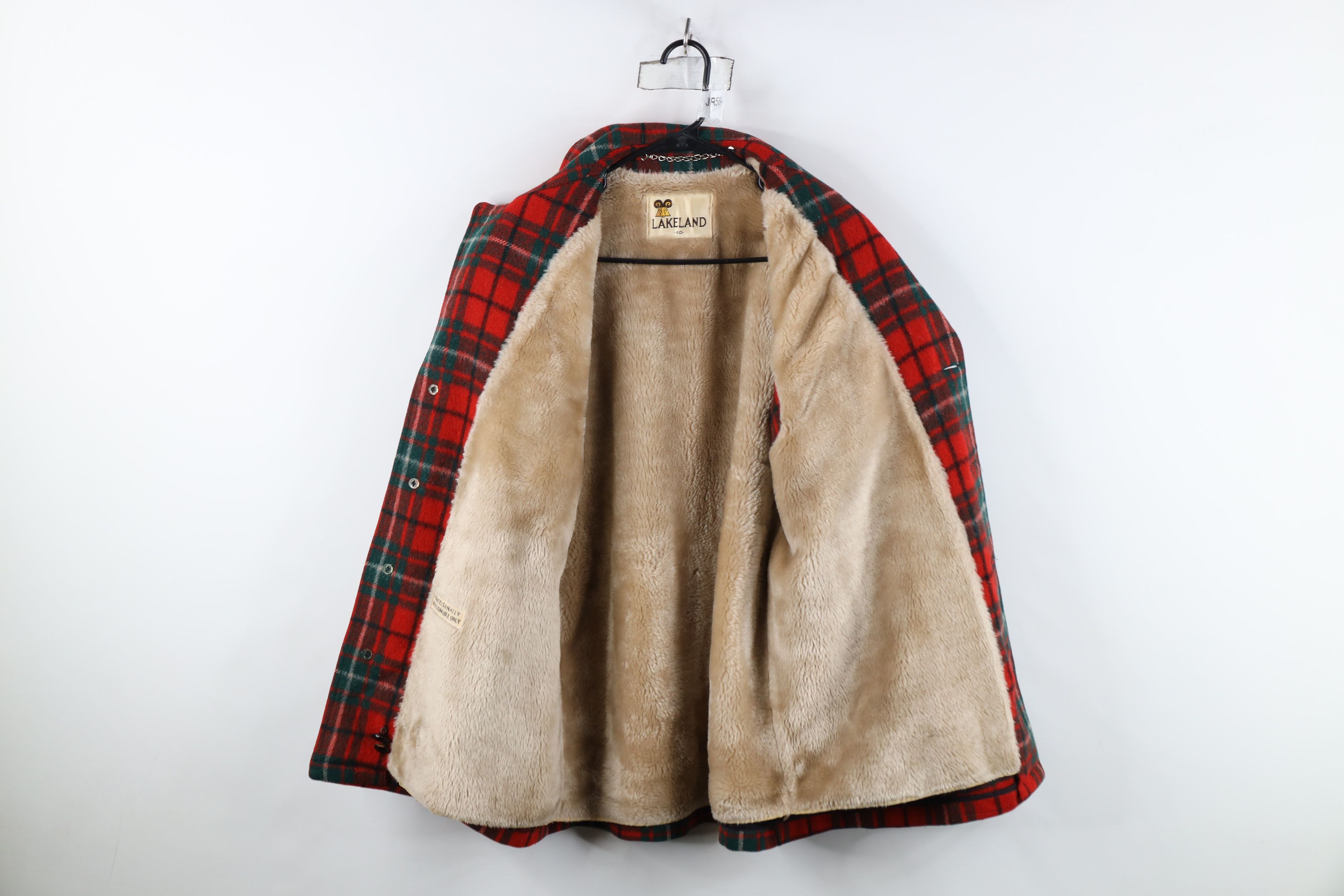 Vintage Vintage 70s Streetwear Lined Wool Button Jacket Plaid USA Size US XL / EU 56 / 4 - 9 Thumbnail