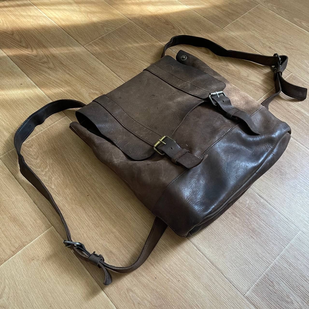 Japanese Brand Leather Backpack Size ONE SIZE - 3 Thumbnail